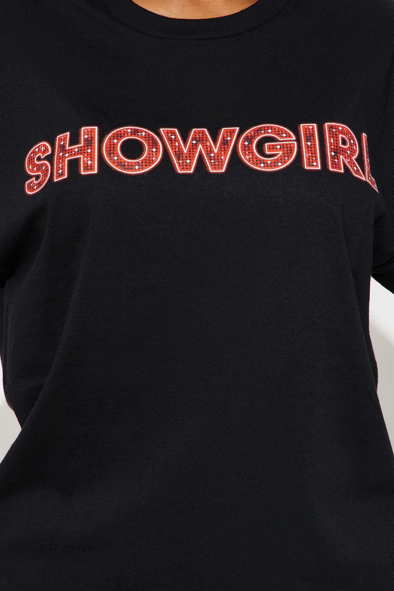 Showgirl Oversized Tee - Black