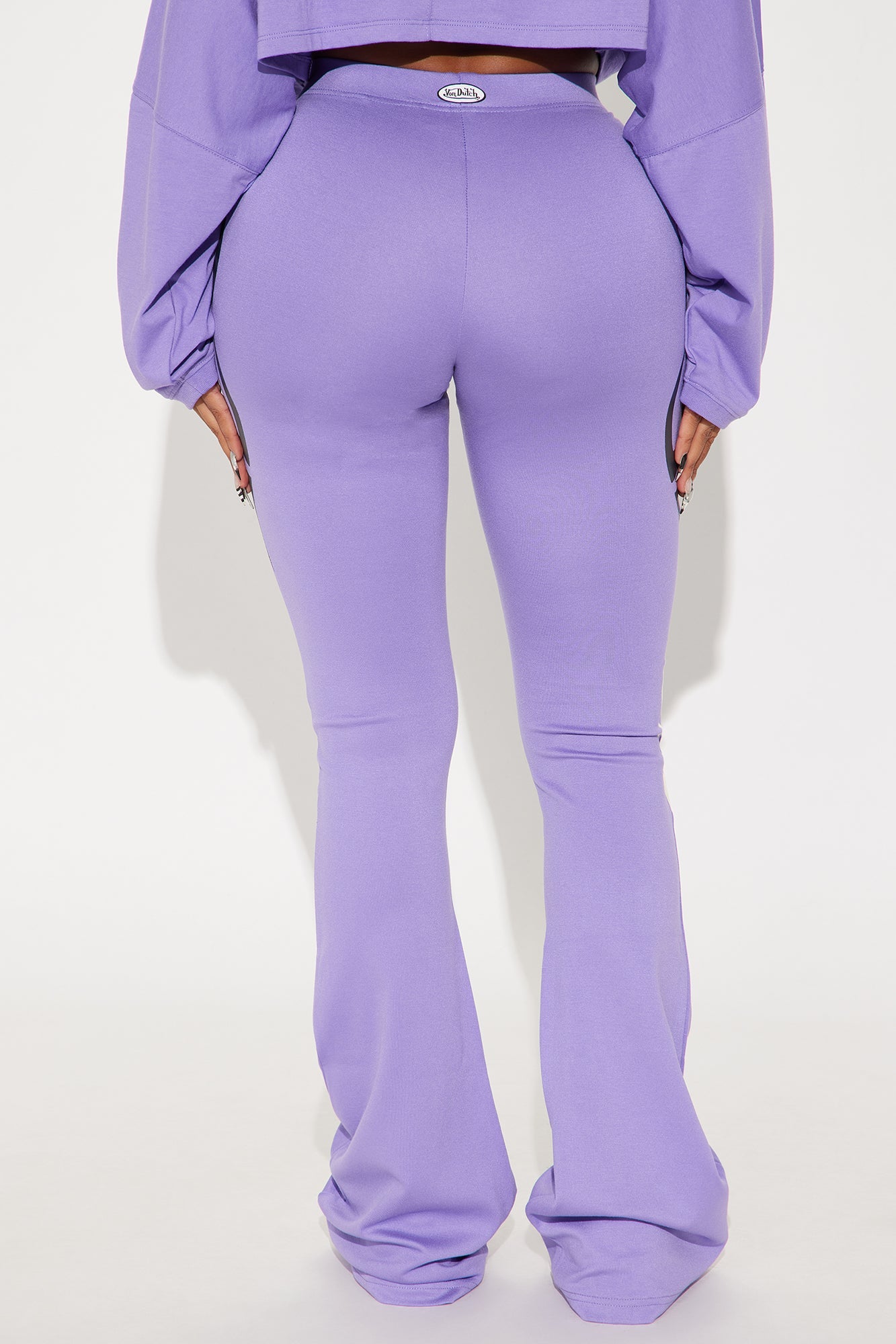 Von Dutch Twisted Edges Flare Pant - Purple