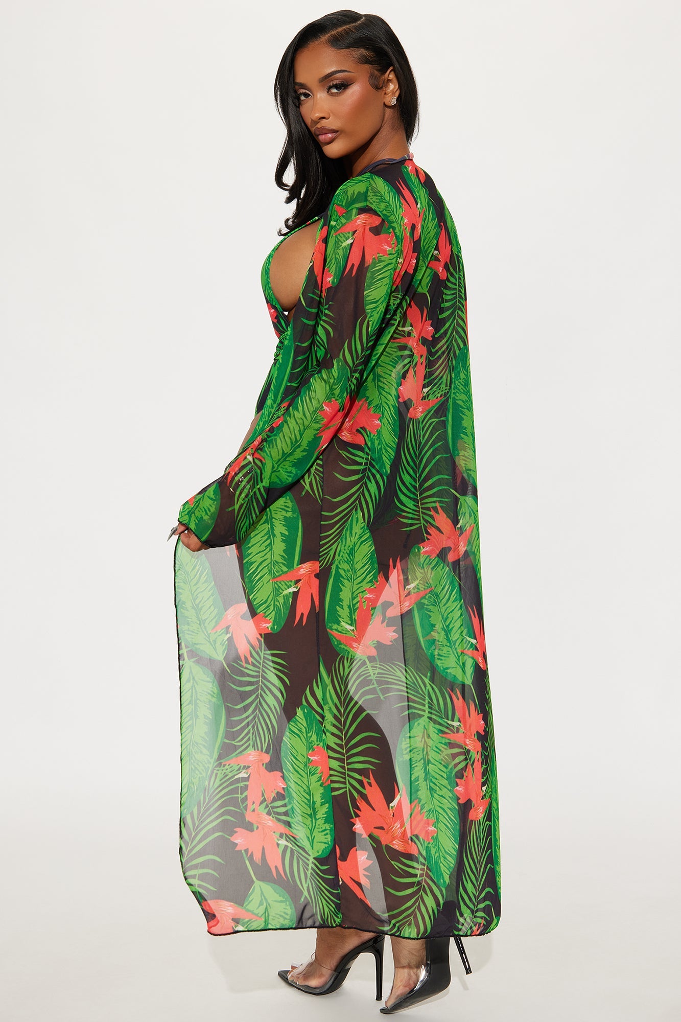 Nora 1 Piece Swimsuit Set - Black/combo