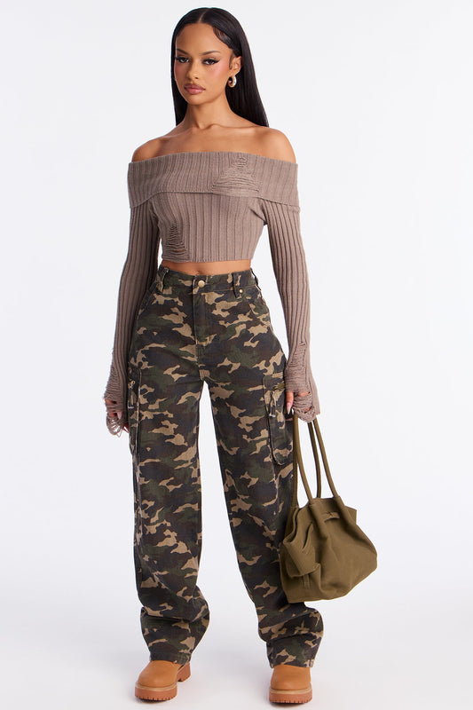 In Hiding Camo Cargo Jeans - Camouflage