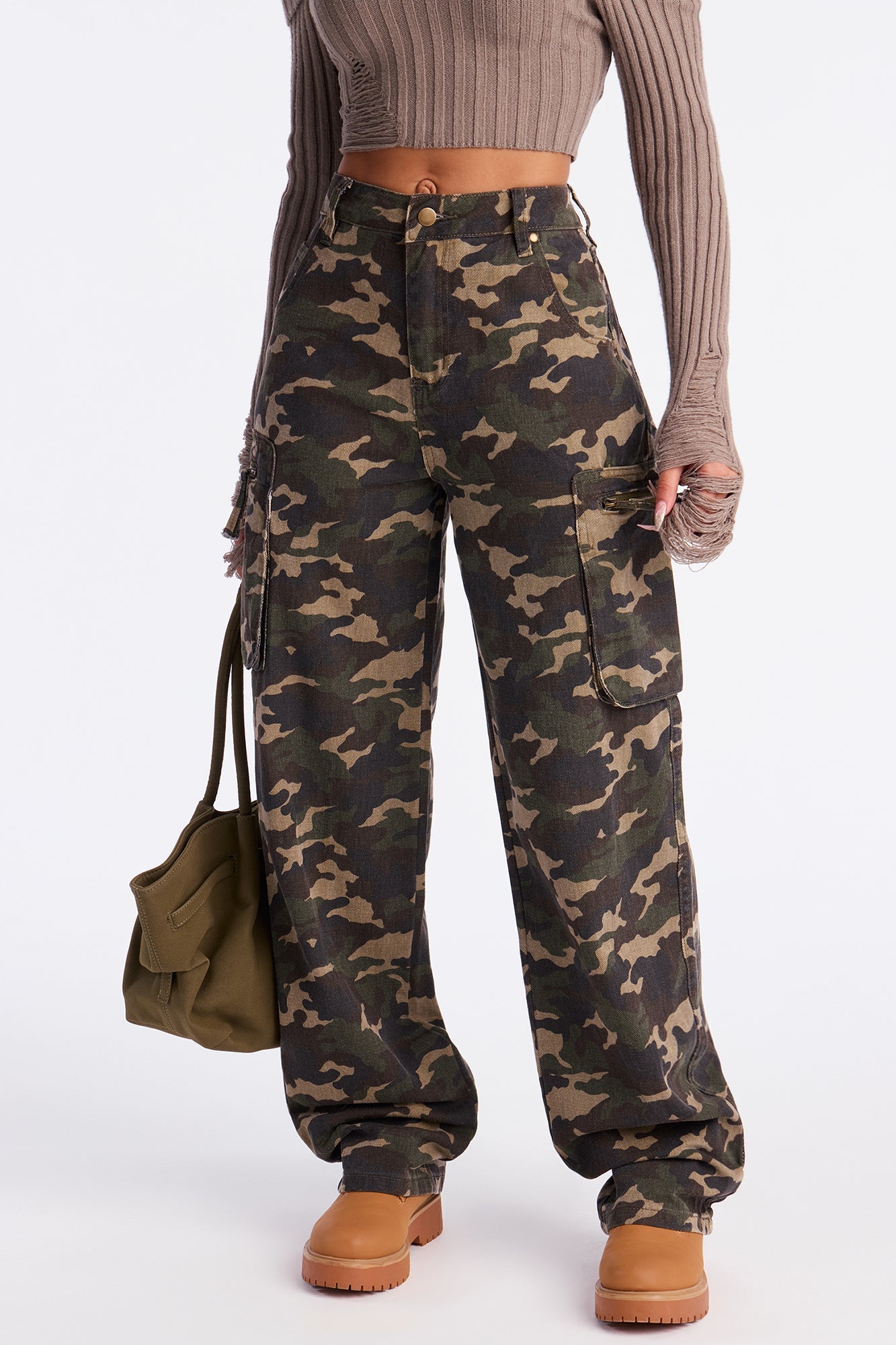 In Hiding Camo Cargo Jeans - Camouflage