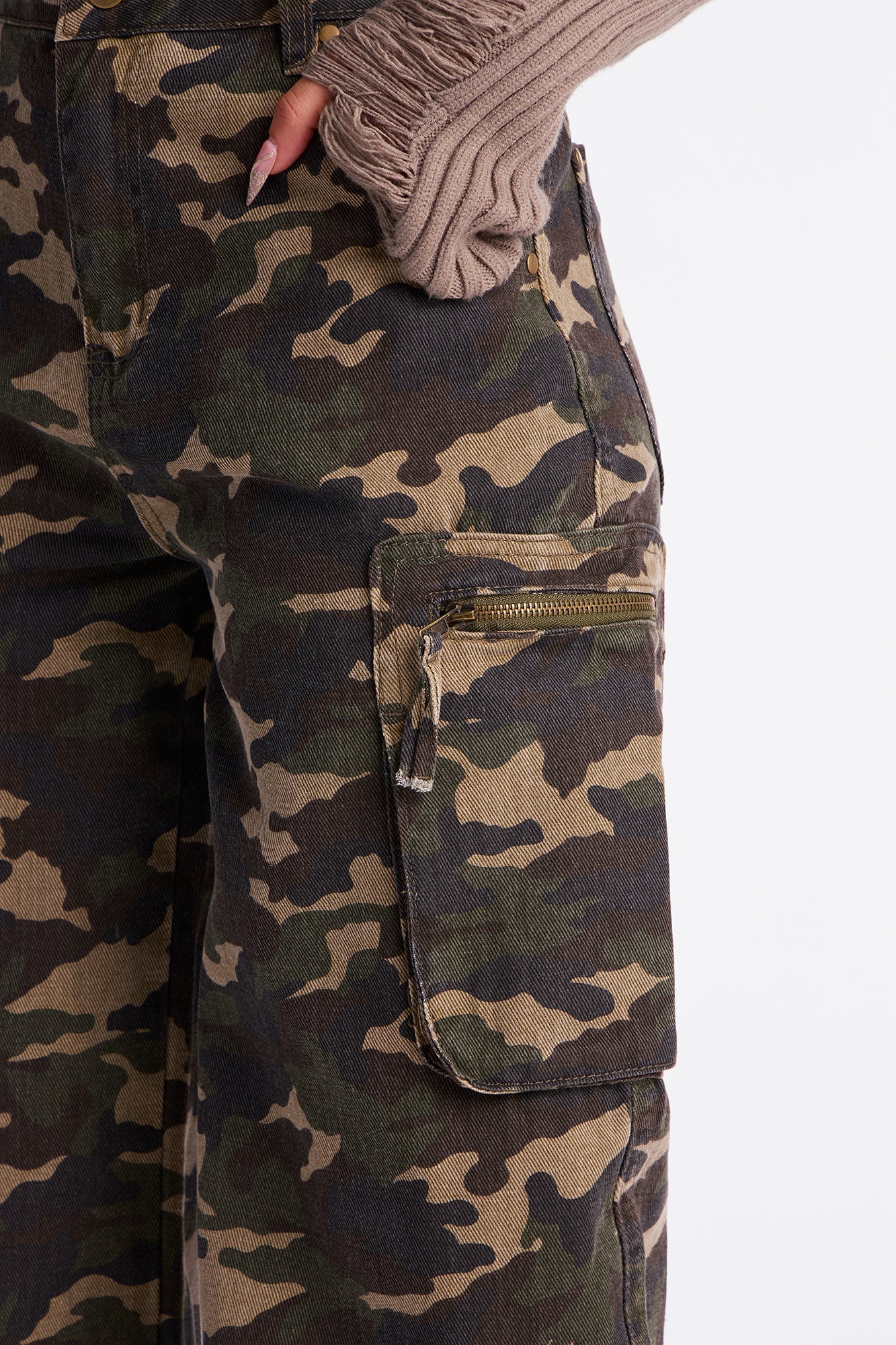 In Hiding Camo Cargo Jeans - Camouflage