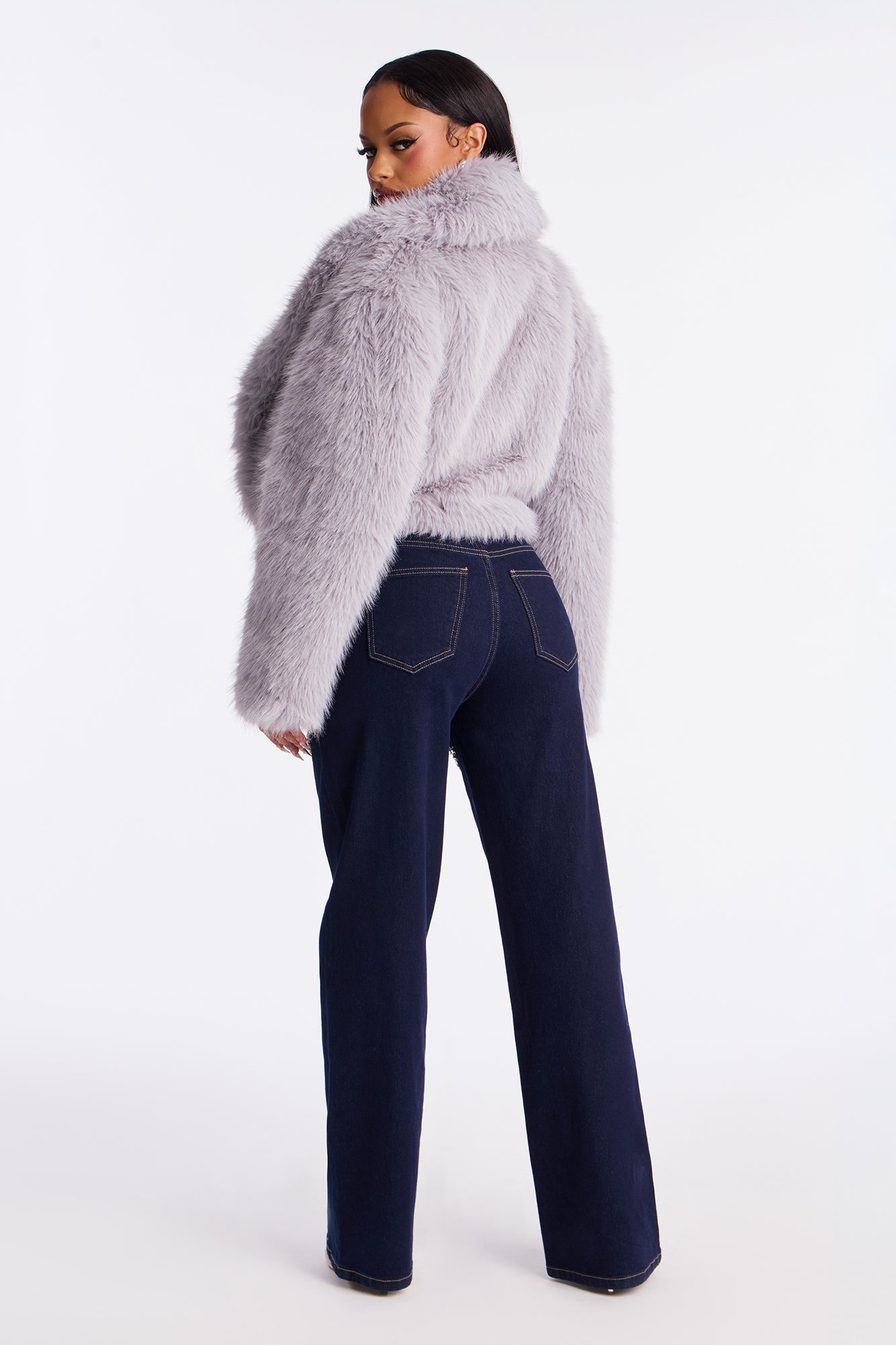 You Belong With Me Stretch Embellished Straight Leg Jeans - Dark Denim