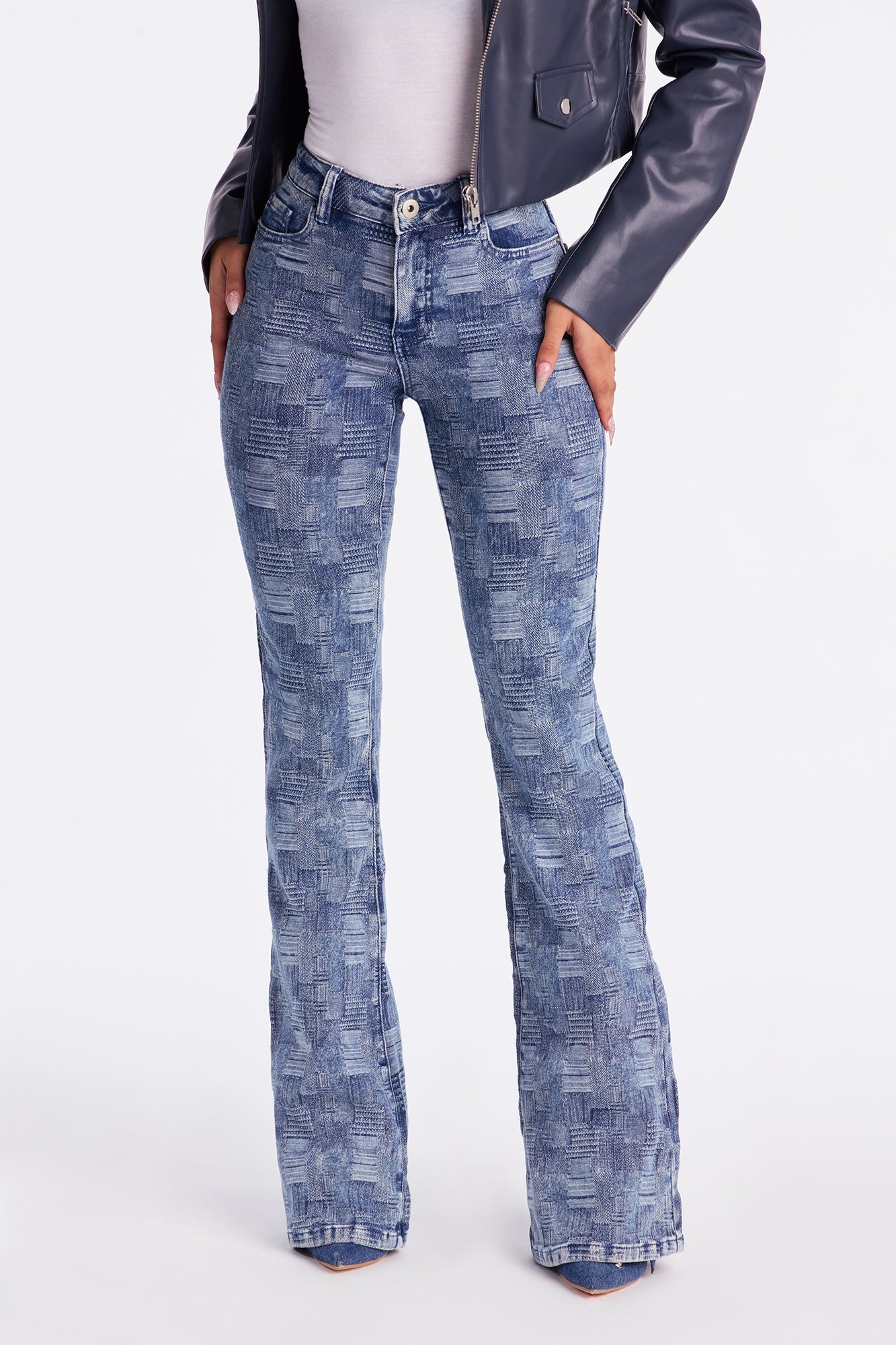 Check Ya Later Flare Leg Jeans - Medium Wash