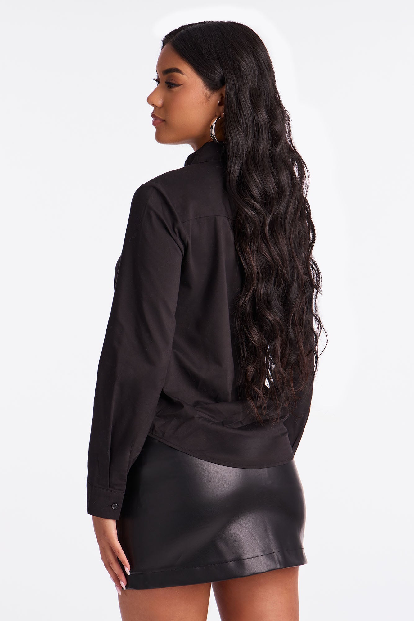 It's My Life Poplin Shirt - Black