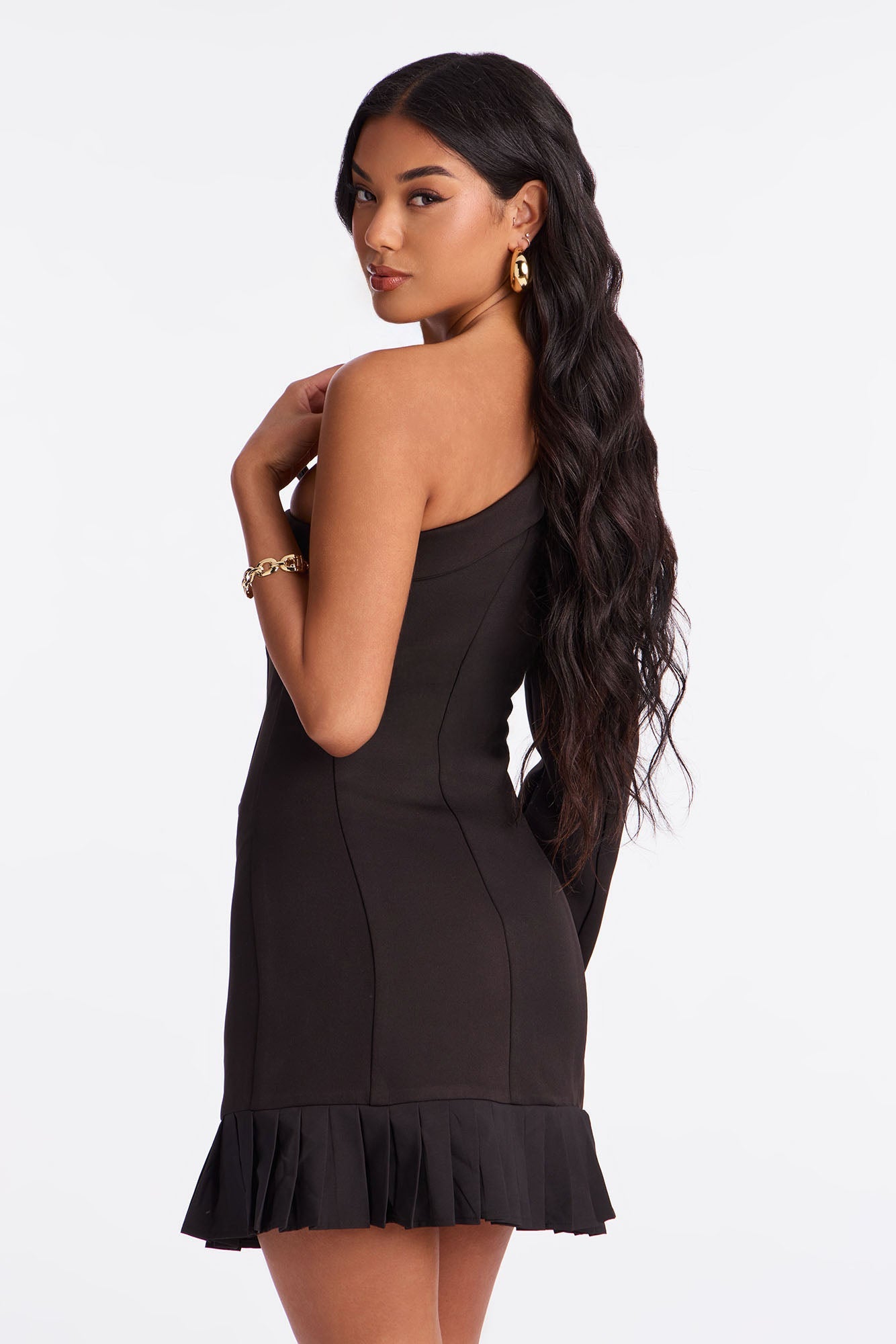 Lawyer Up Babe Mini Dress - Black