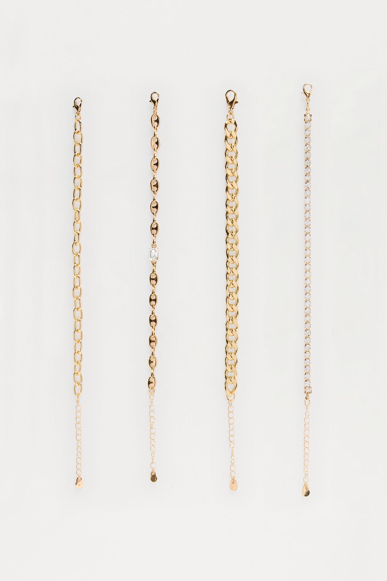Catching On 4 Piece Multi Bracelet Set - Gold