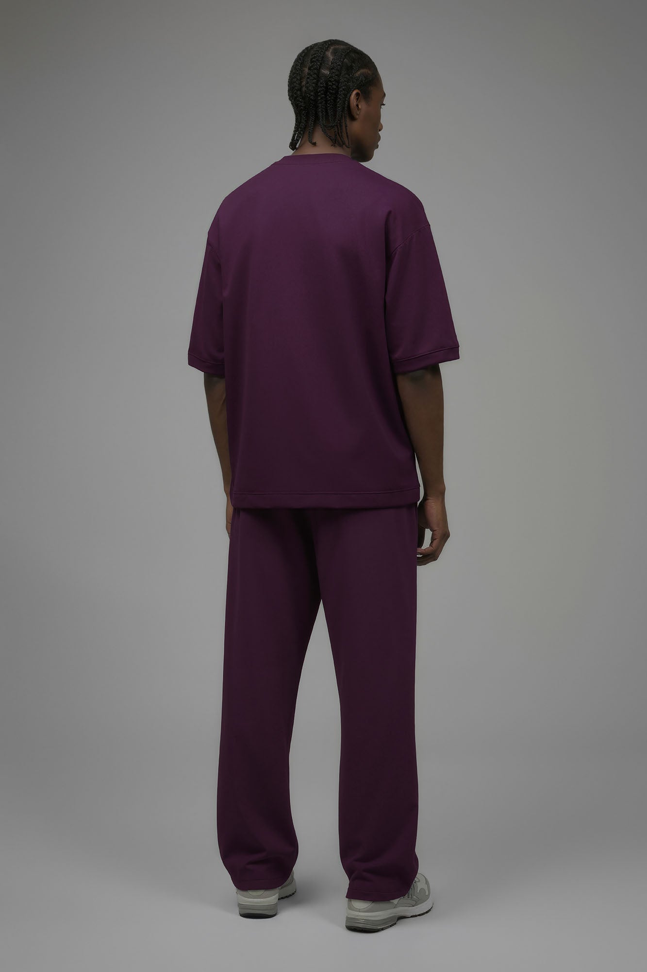 410 Oversized Fleece Tee - Plum