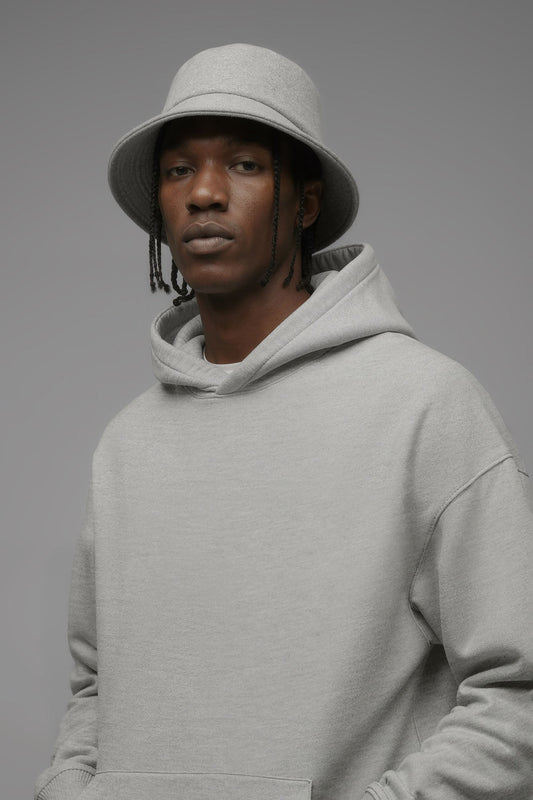 410 Fleece Bucket Hat - Heather Grey