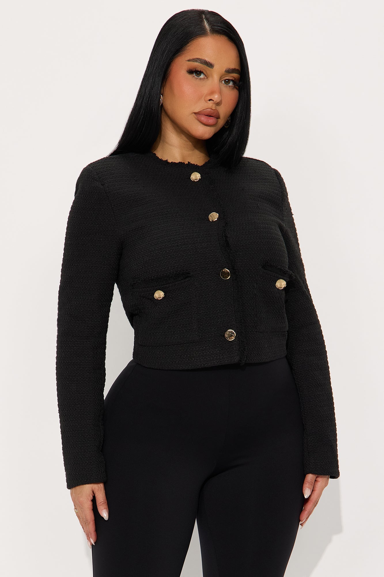 Such A Classic Tweed Jacket - Black