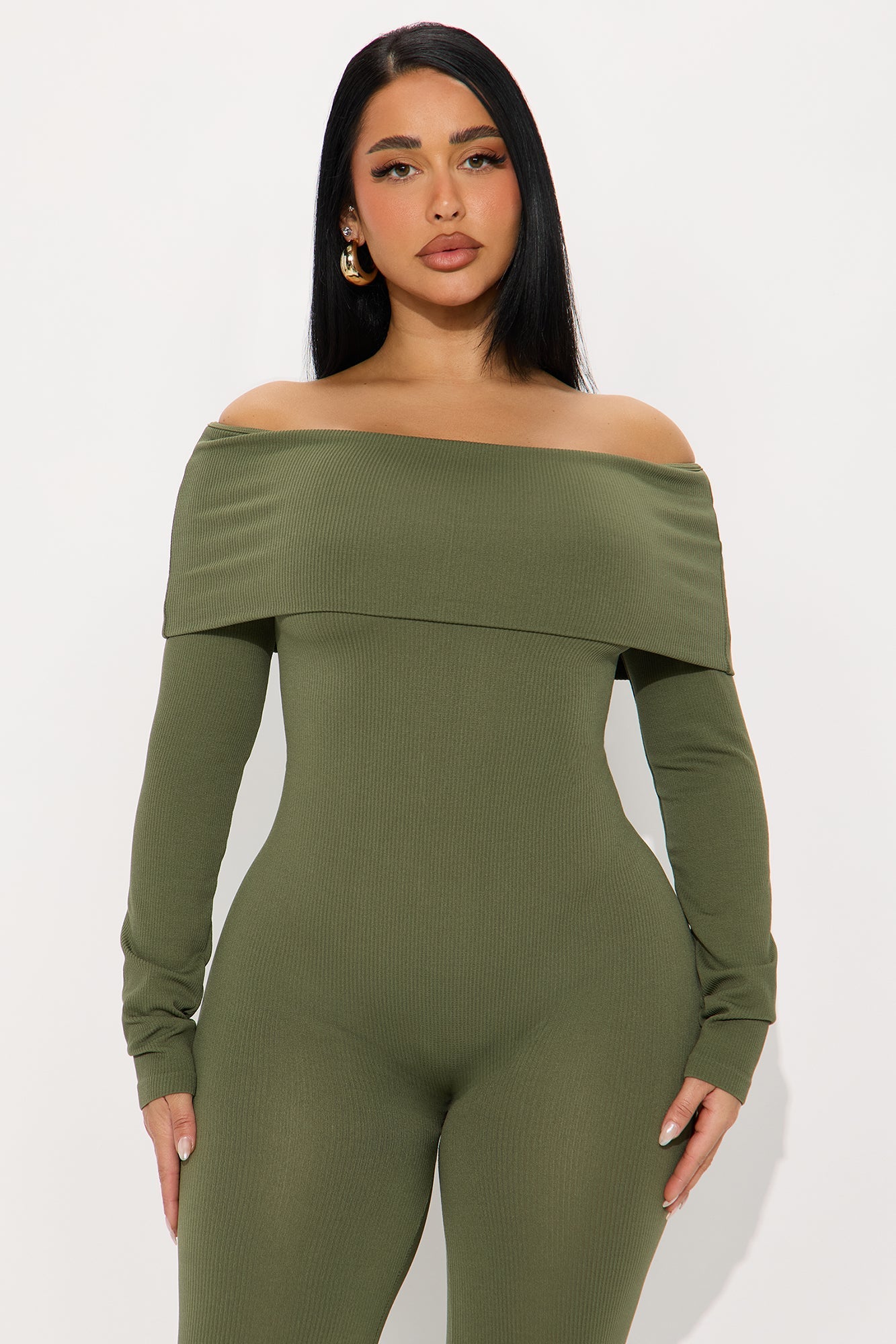All About Me Seamless Jumpsuit - Olive