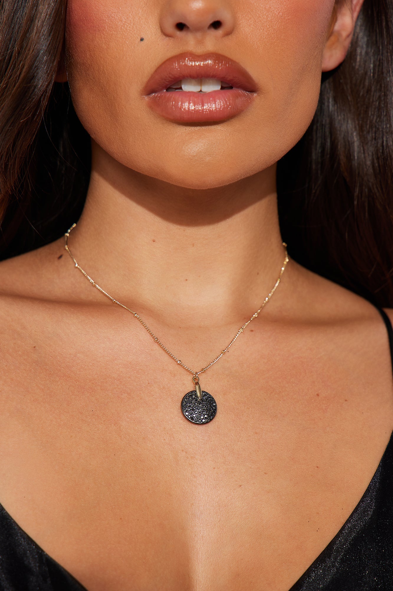 Catch U Later Pendant Necklace - Gold