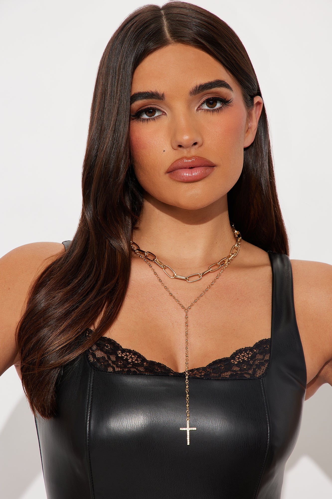 True Faith Lariat Necklace - Gold