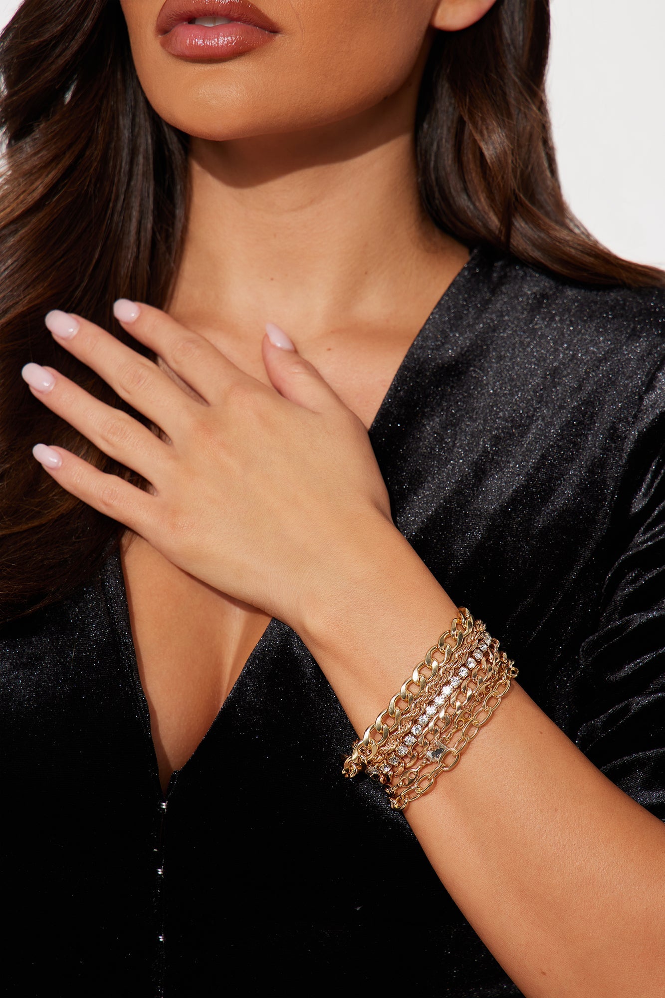 Catching On 4 Piece Multi Bracelet Set - Gold