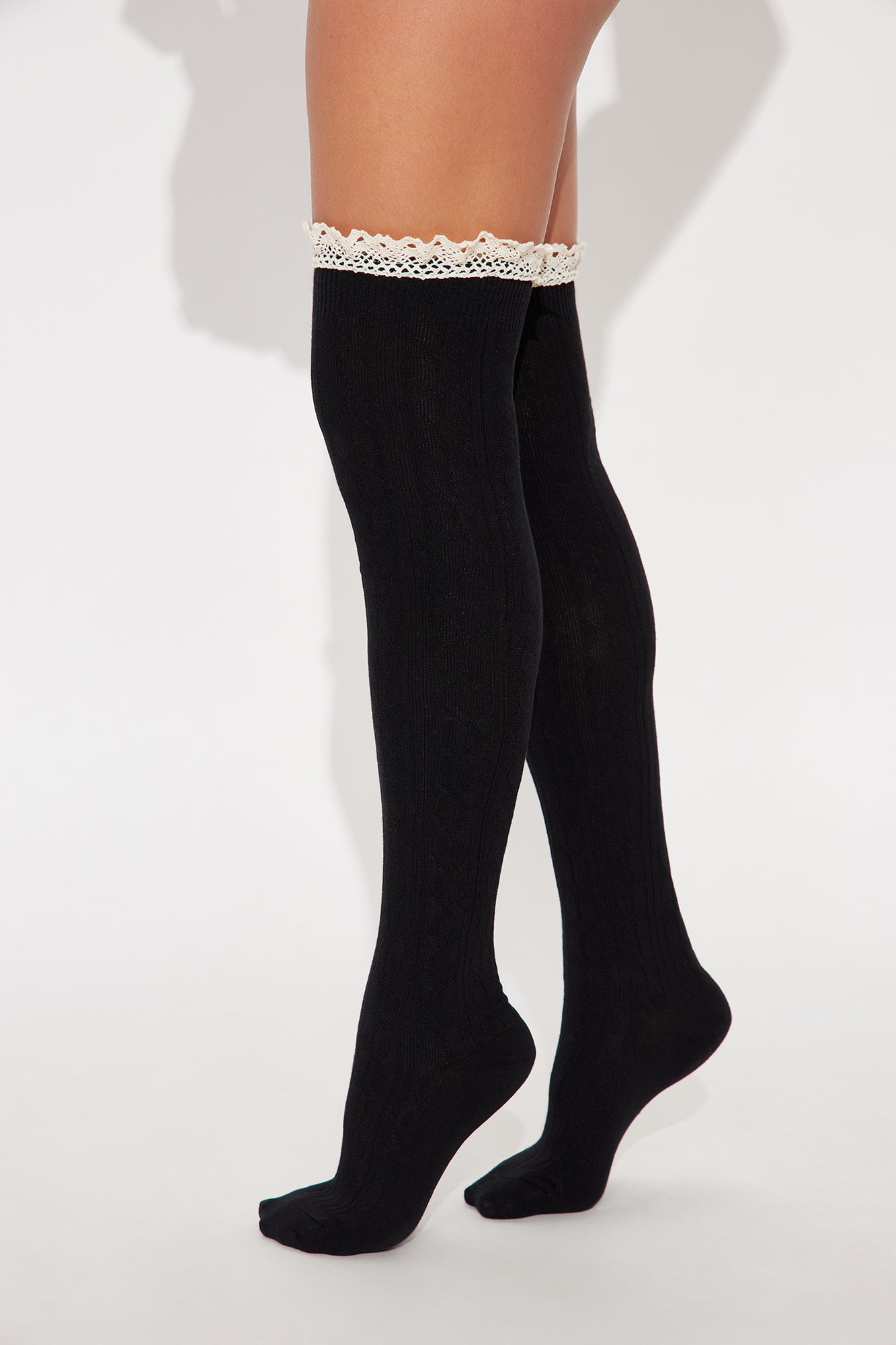 Dolly Knee High Socks - Black/combo
