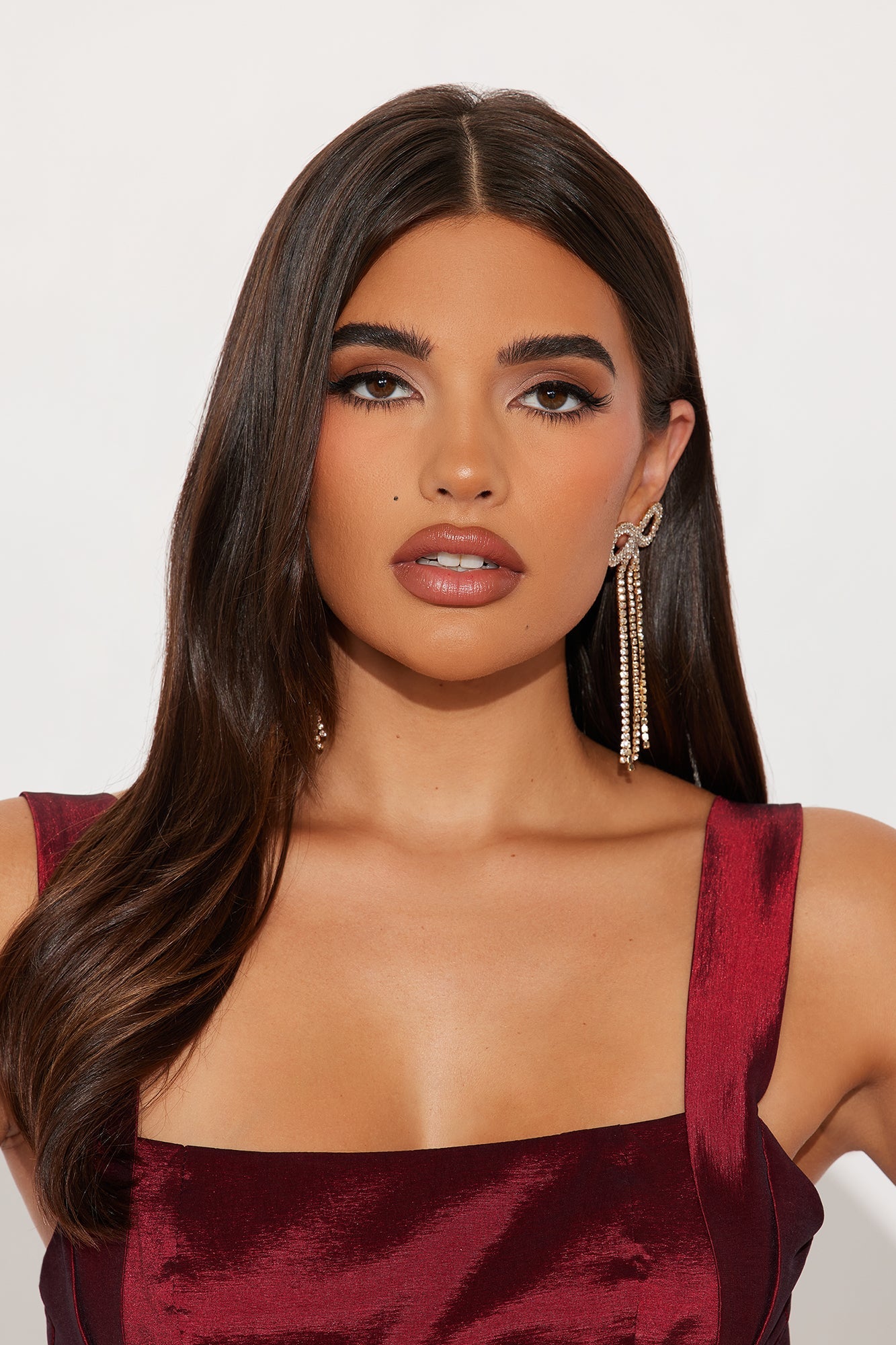 Twinkle Tied Bow Drop Earrings - Gold