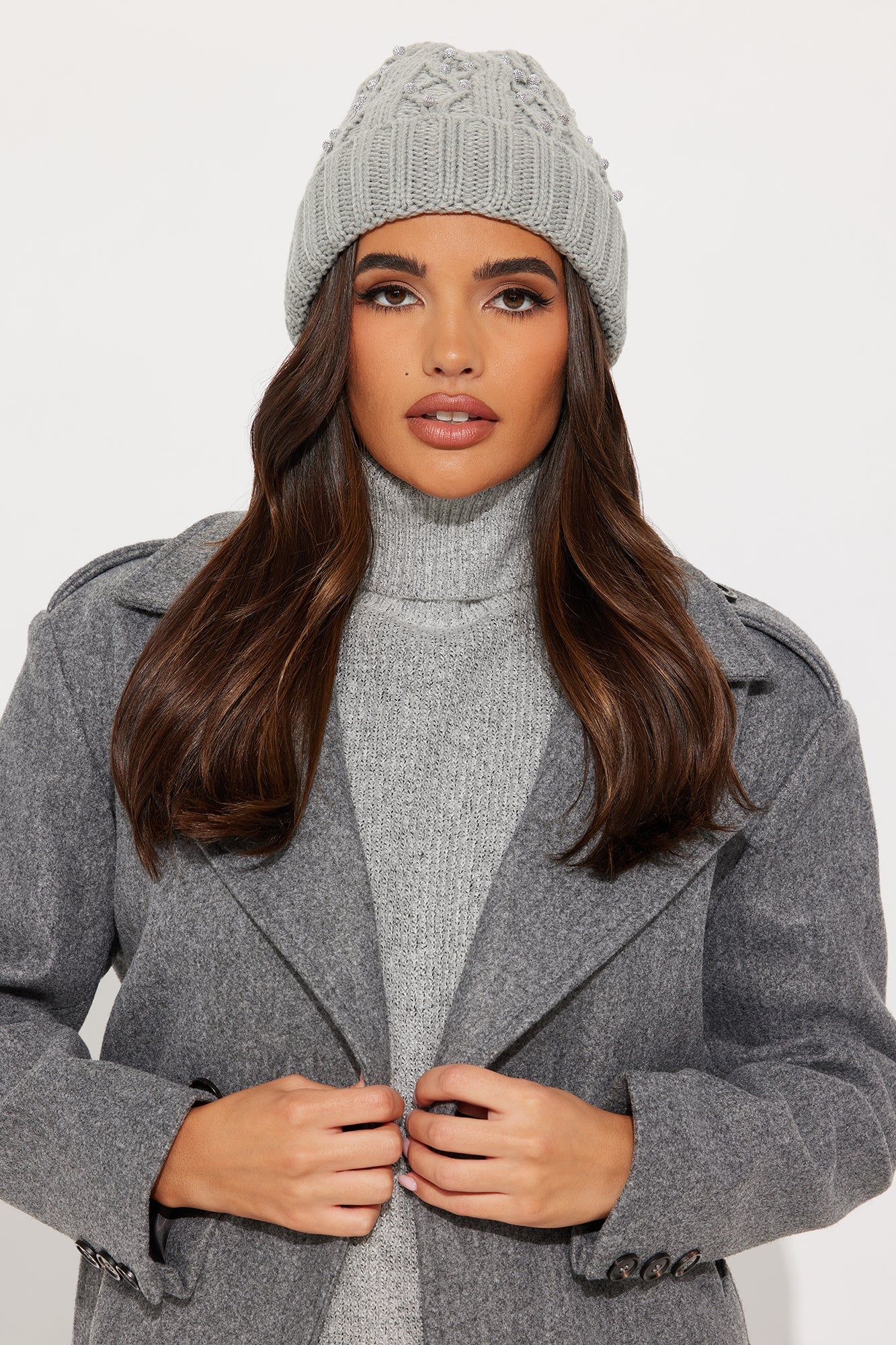 Leave A Little Sparkle Beanie - Grey