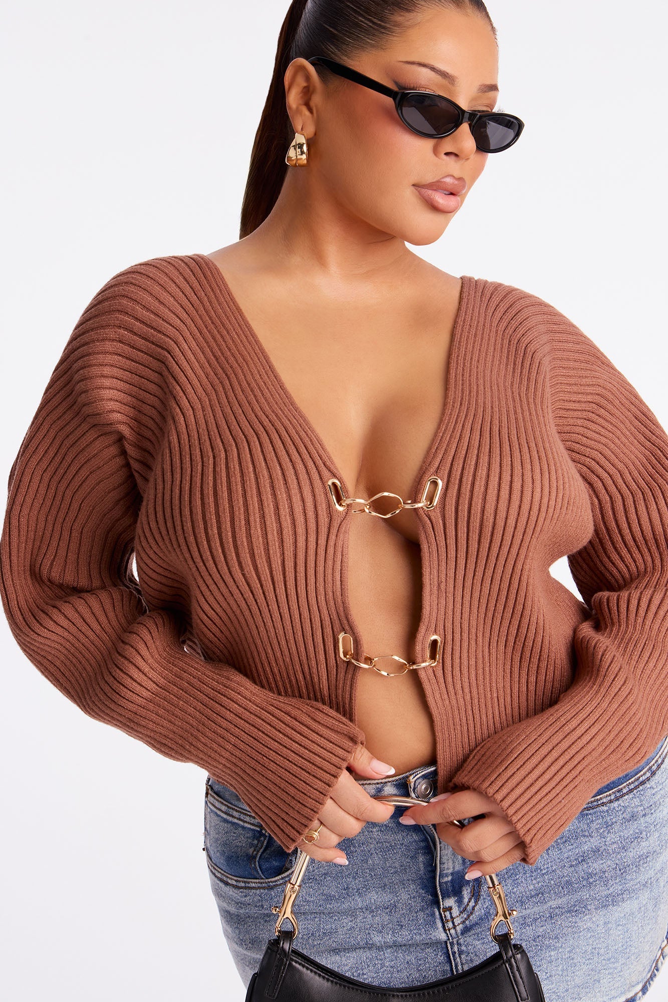 Frances Hardware Sweater - Mocha