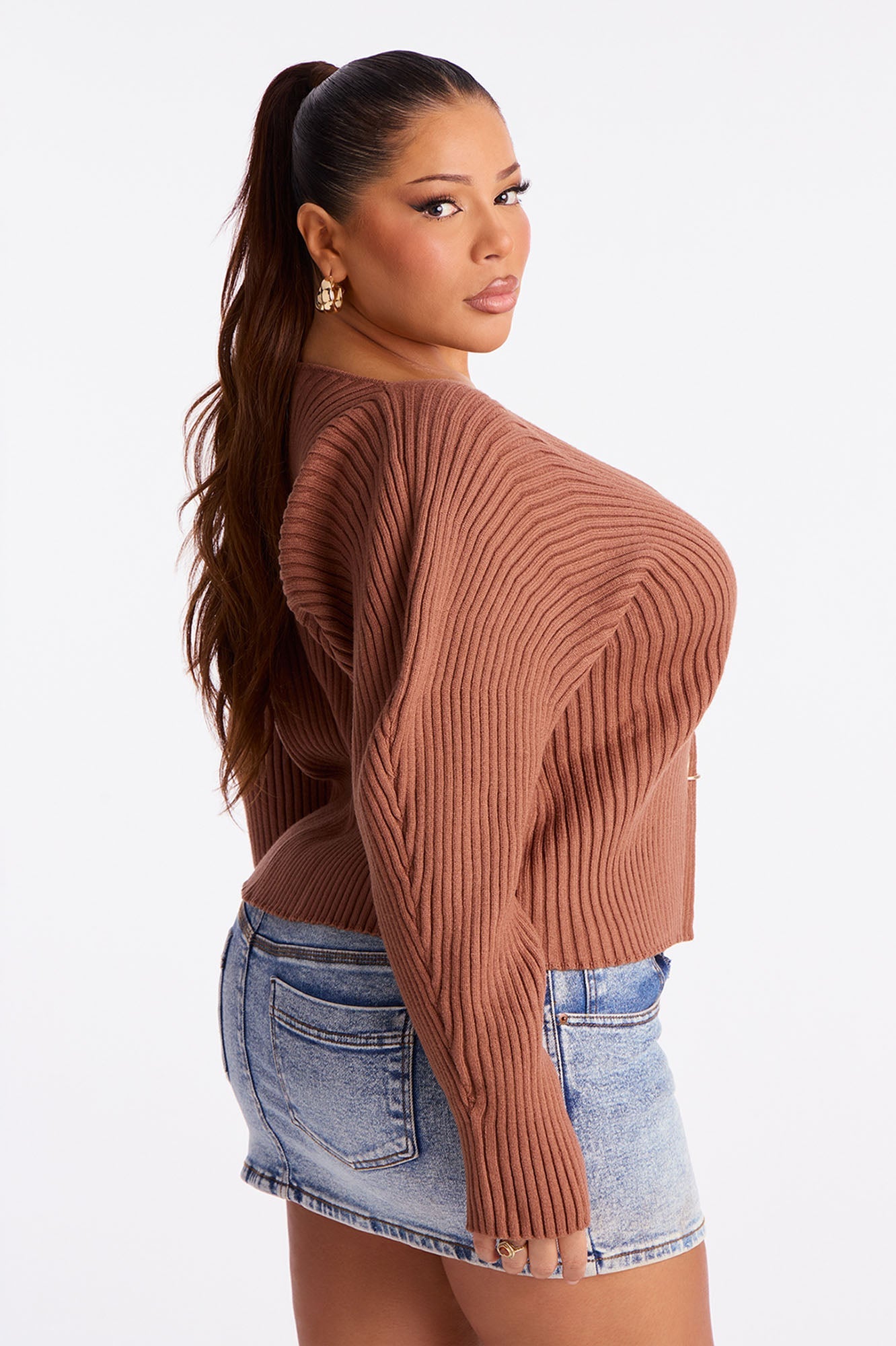 Frances Hardware Sweater - Mocha