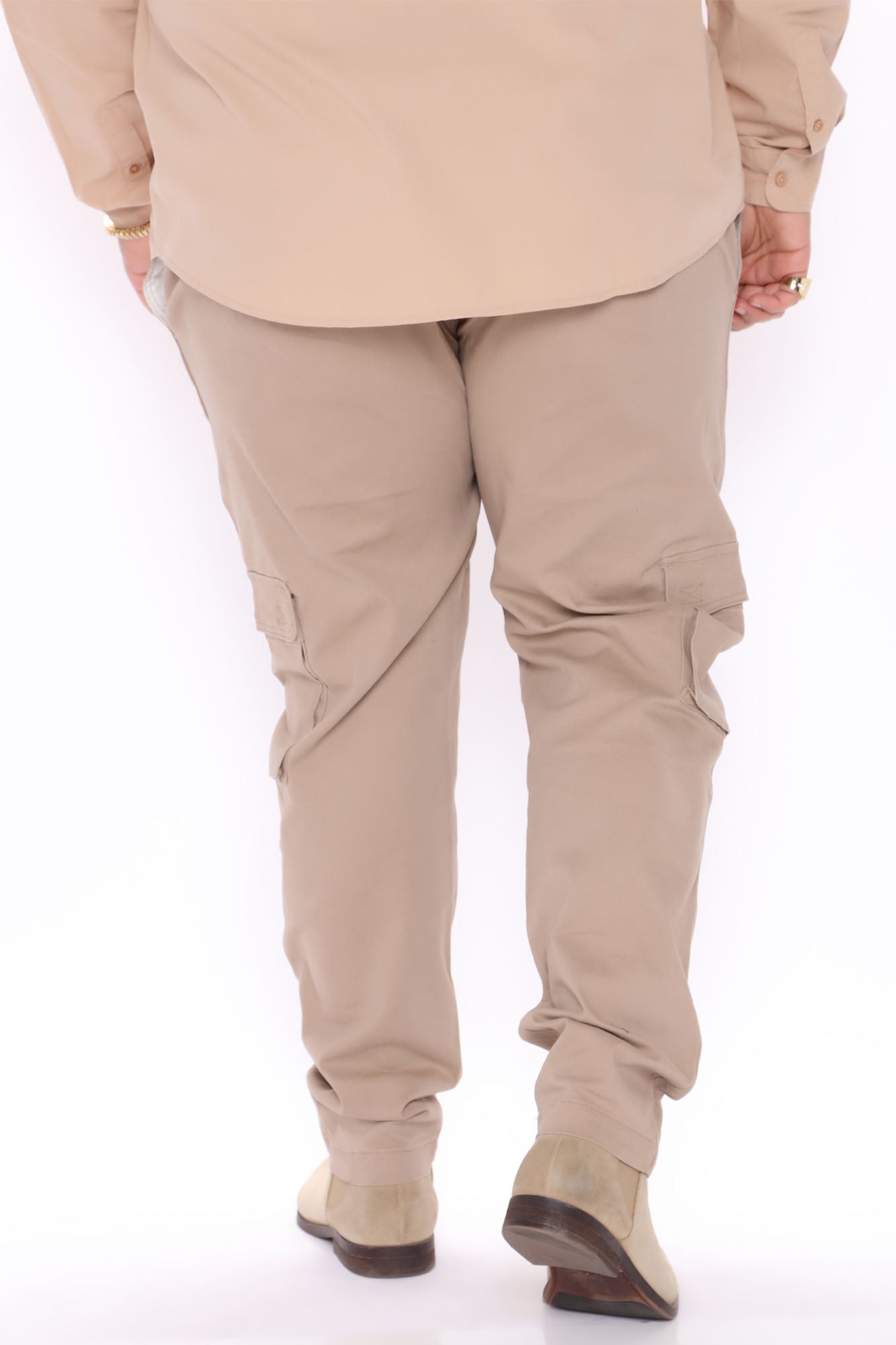 Cadet Utility Slim Cargo Pants - Khaki