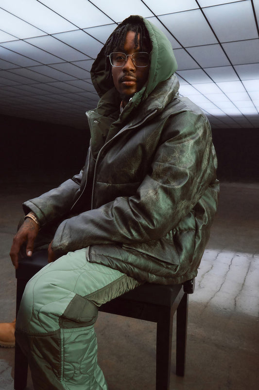 Cyclone Puffer Jacket - Olive