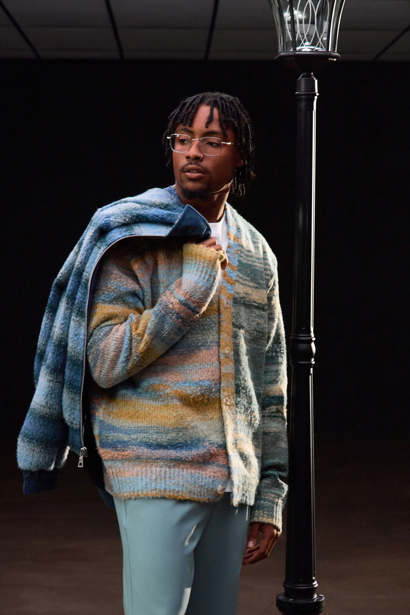 Cameroonian Textured Cardigan - Multi Color