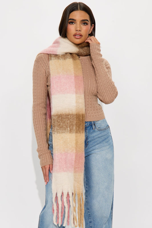 Just Being Cute Scarf - Pink/combo