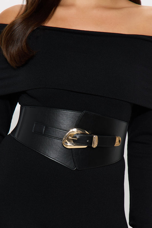 Cinch Crazy Wide Stretch Belt - Black
