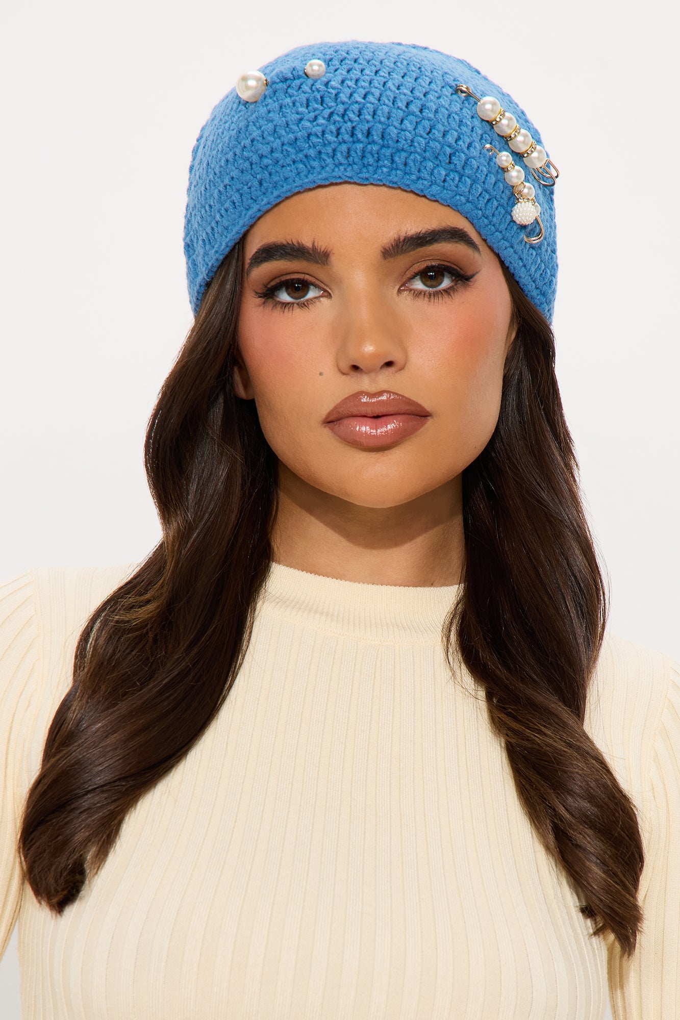 One Of A Kind Crochet Beanie - Blue