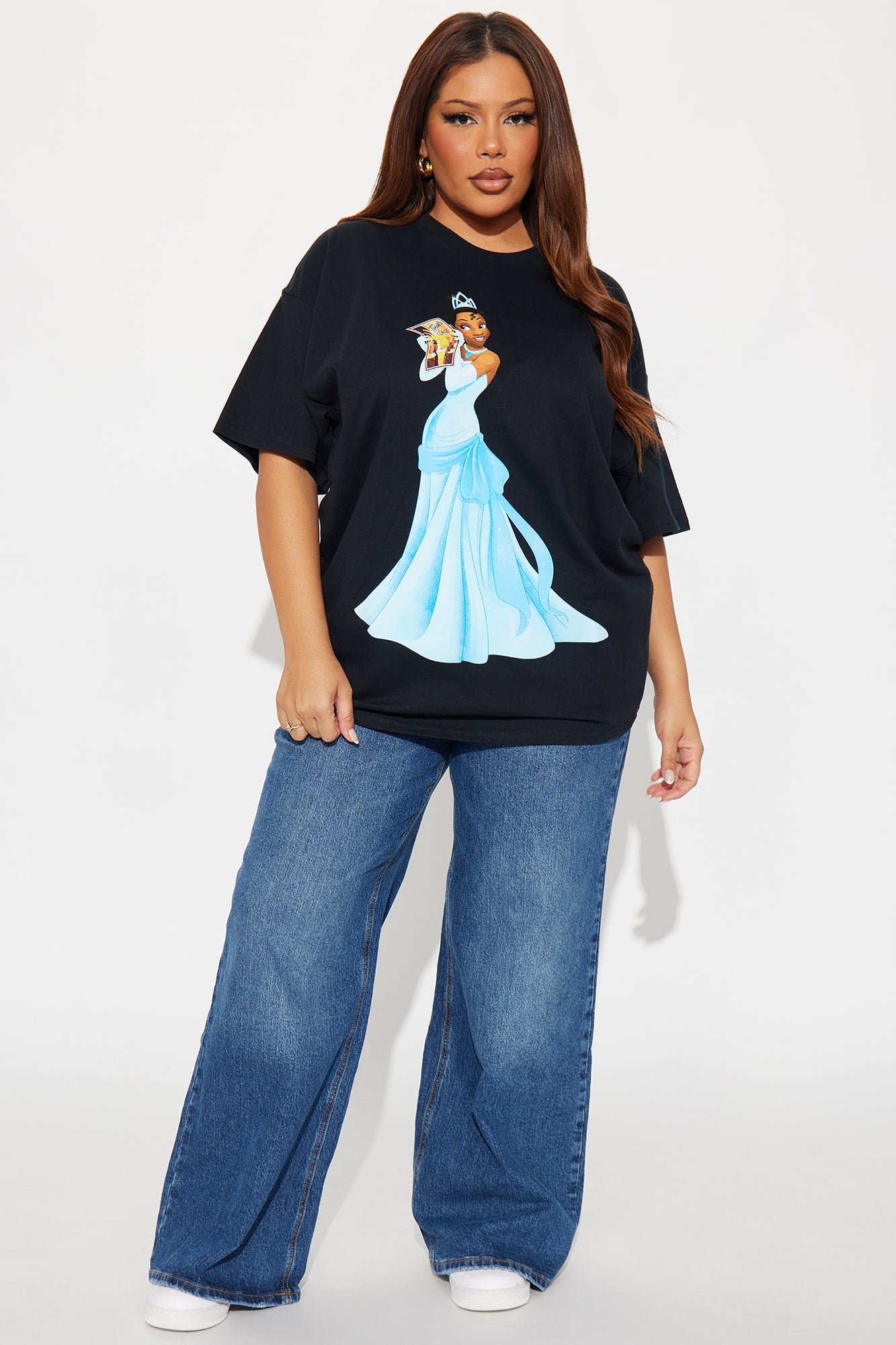 Magical Tiana Oversize Tee - Black