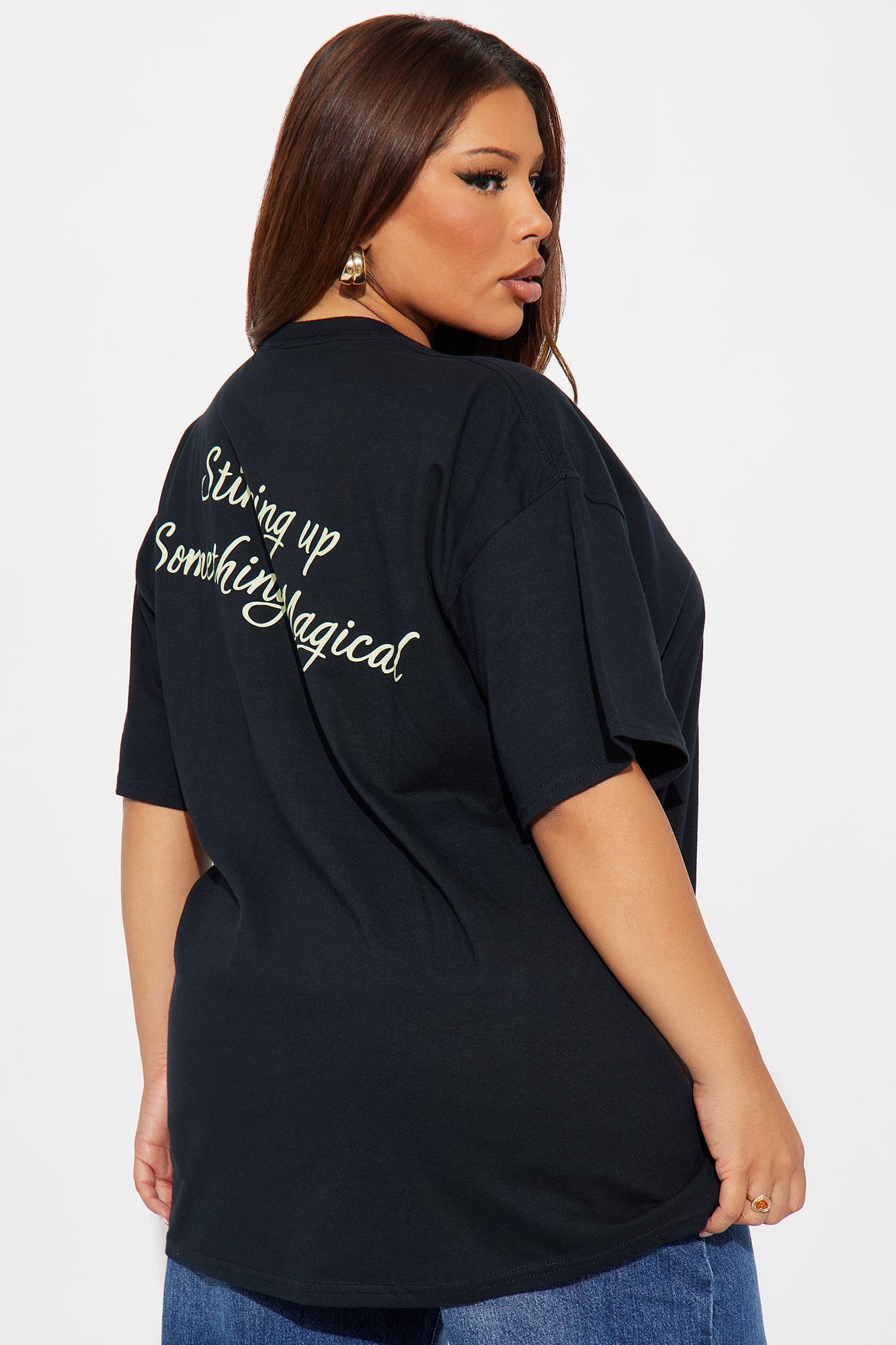 Magical Tiana Oversize Tee - Black