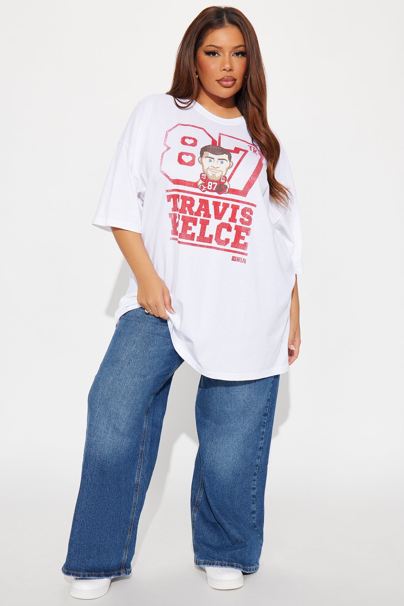 Travis Kelce Chief Swagger Tee - White