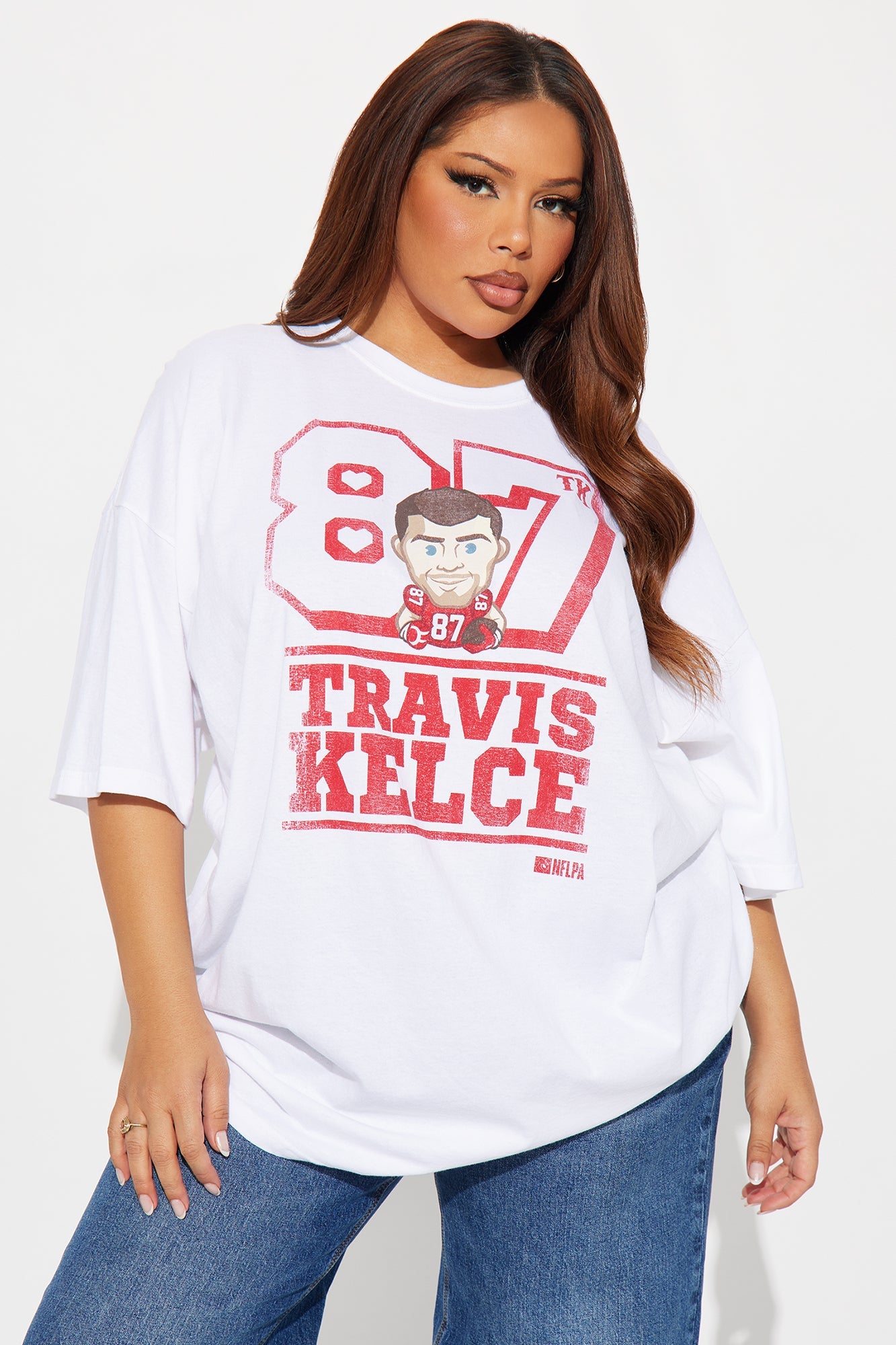 Travis Kelce Chief Swagger Tee - White
