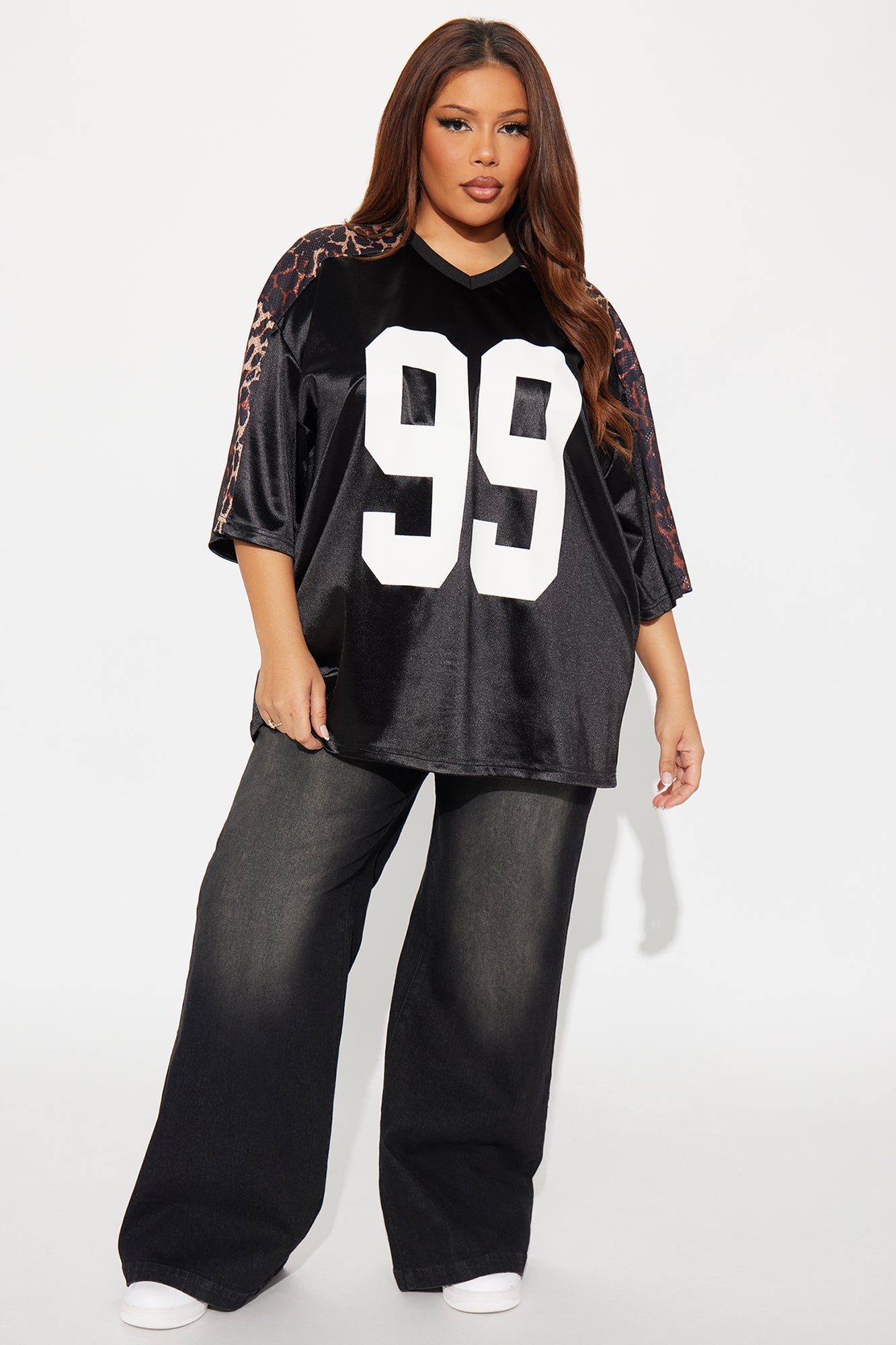 Field Side Satin Football Jersey - Black/combo