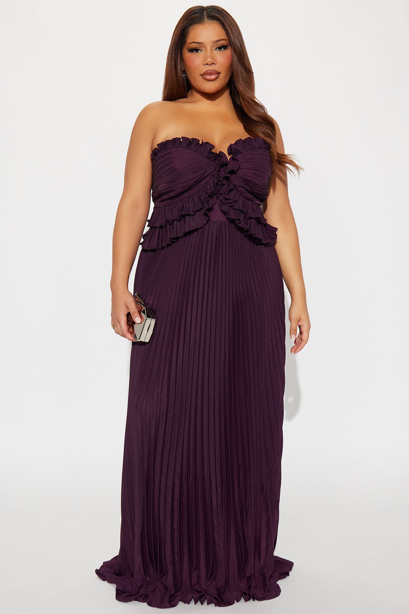 Loud Love Strapless Gown - Plum