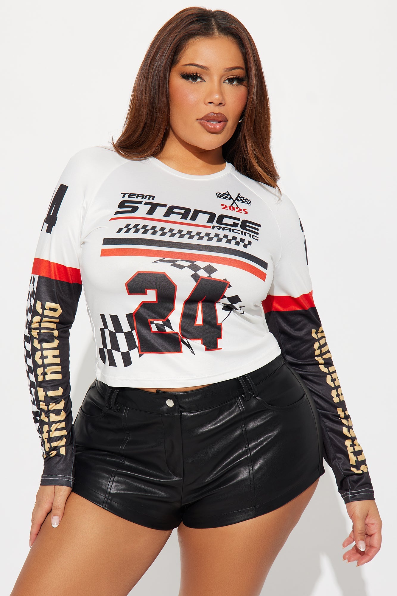 Street Racing 24 Tee - White/Black