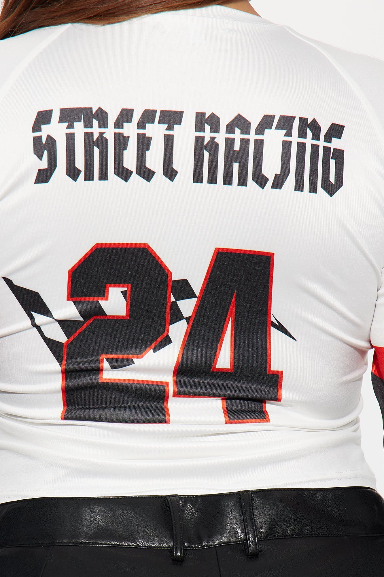 Street Racing 24 Tee - White/Black