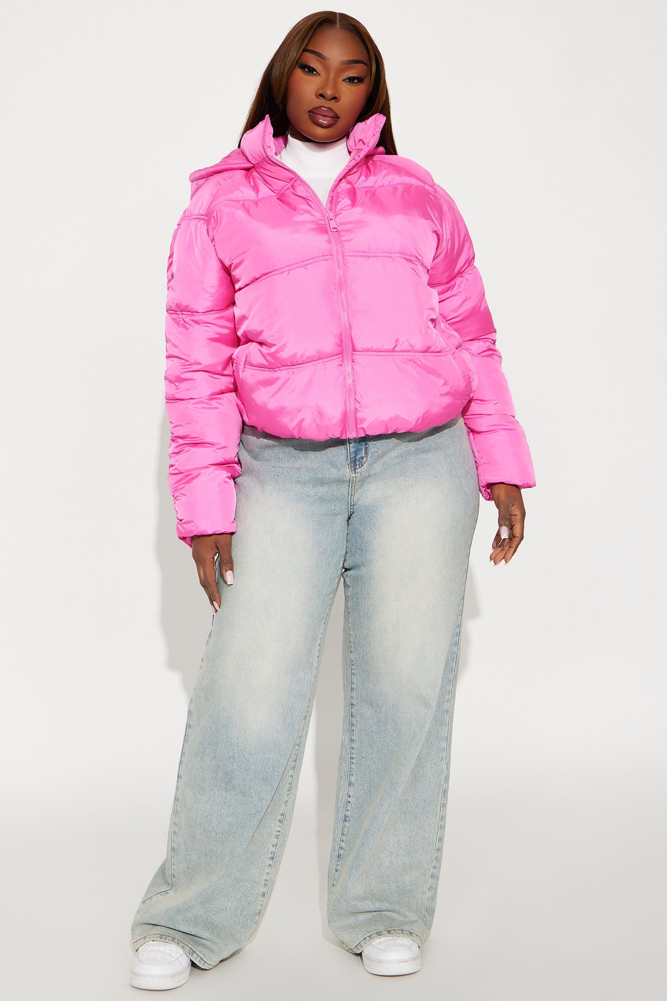 Snuggle Next To Me Puffer Jacket - Pink