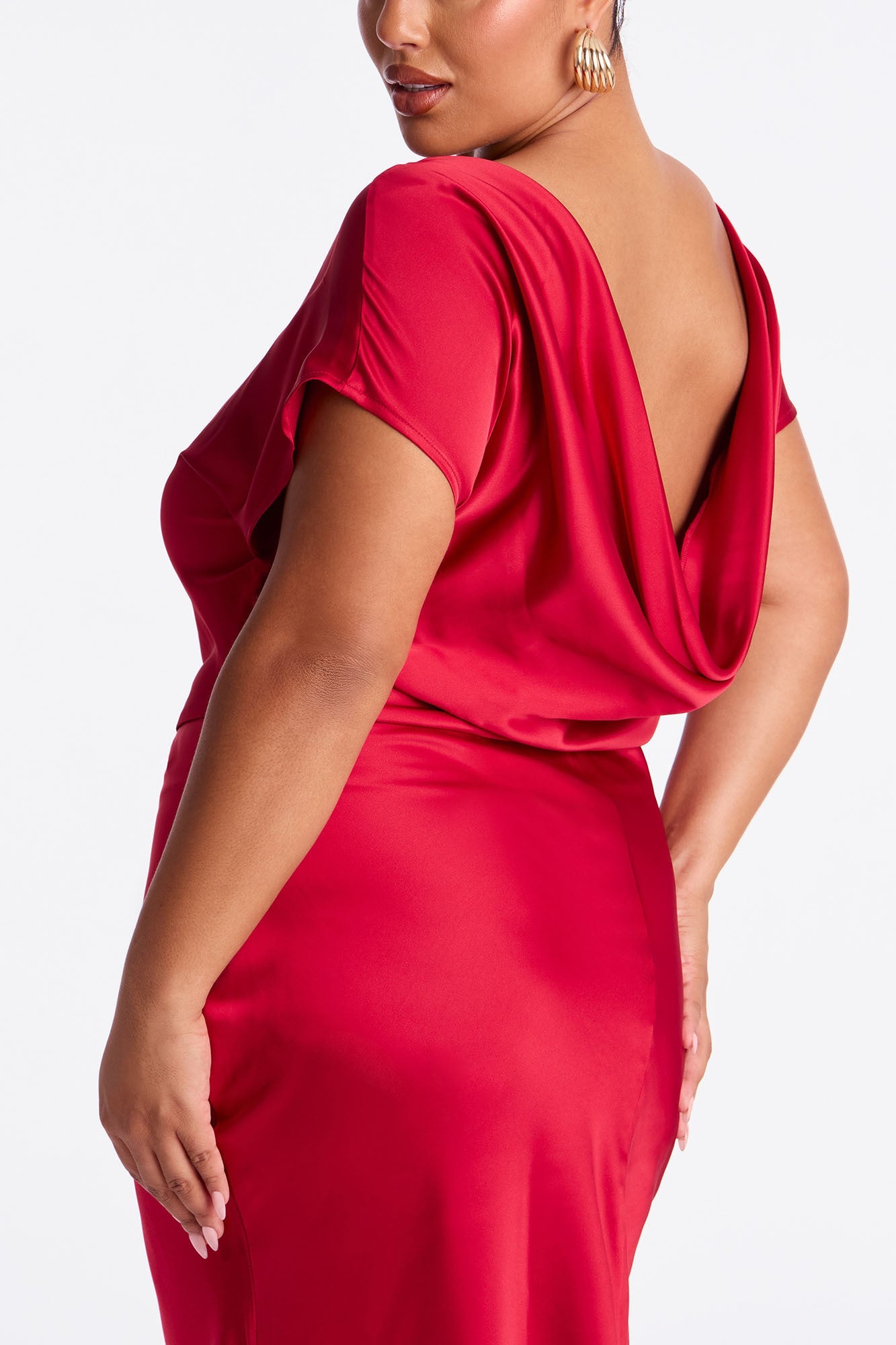 Gleaming Beauty Backless Maxi Gown - Red