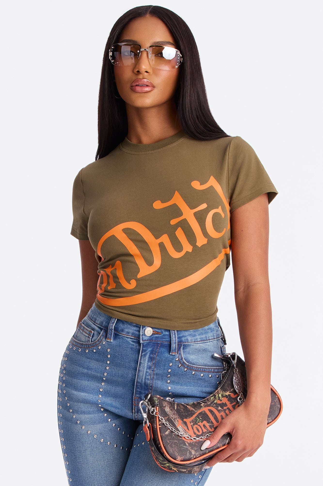 Von Dutch Everyday Baby Tee - Olive