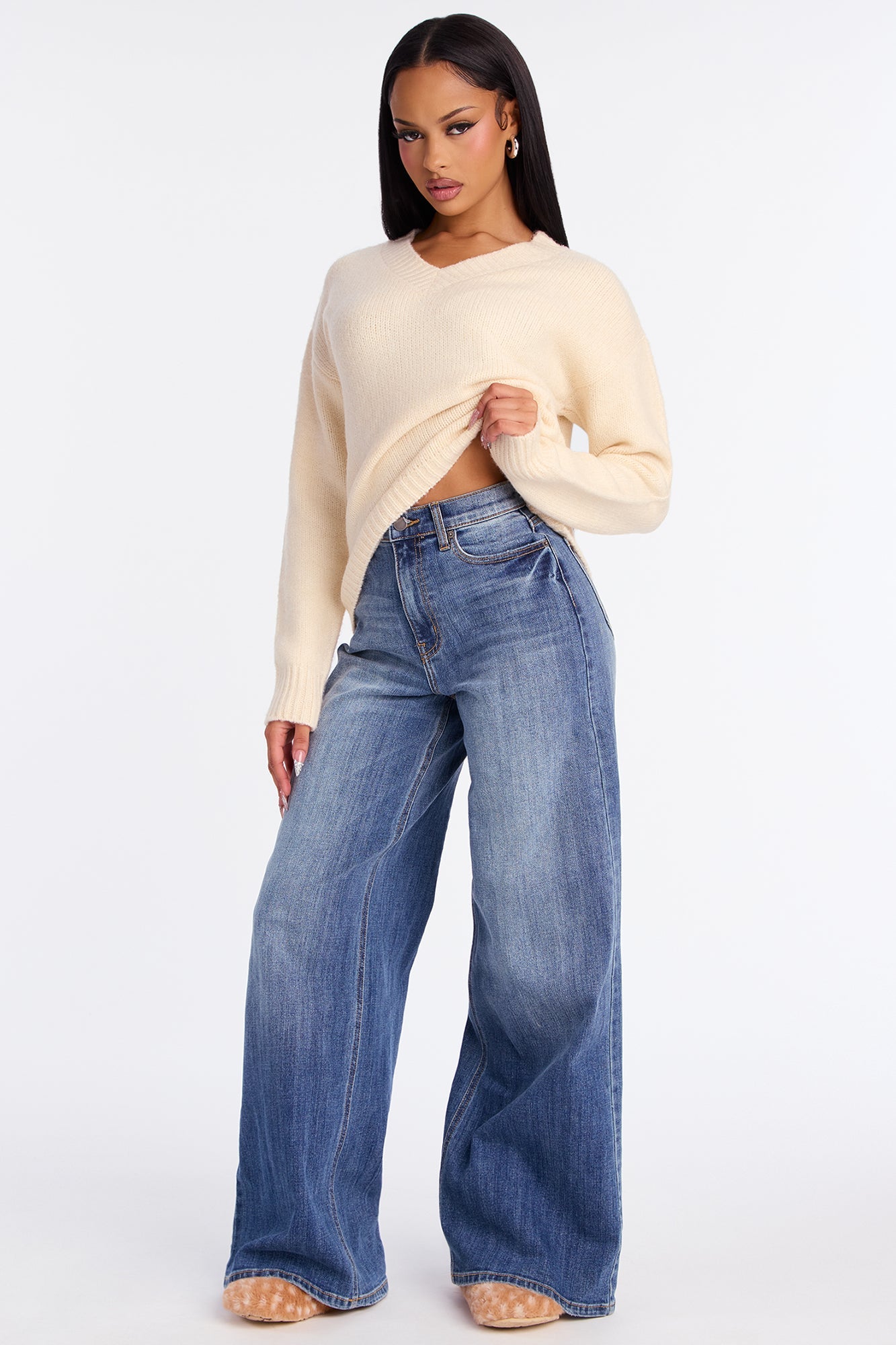 Ready For Fall Sweater - Ivory