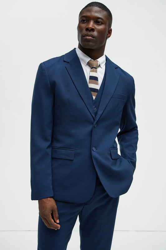 The Modern Stretch Suit Jacket - Navy