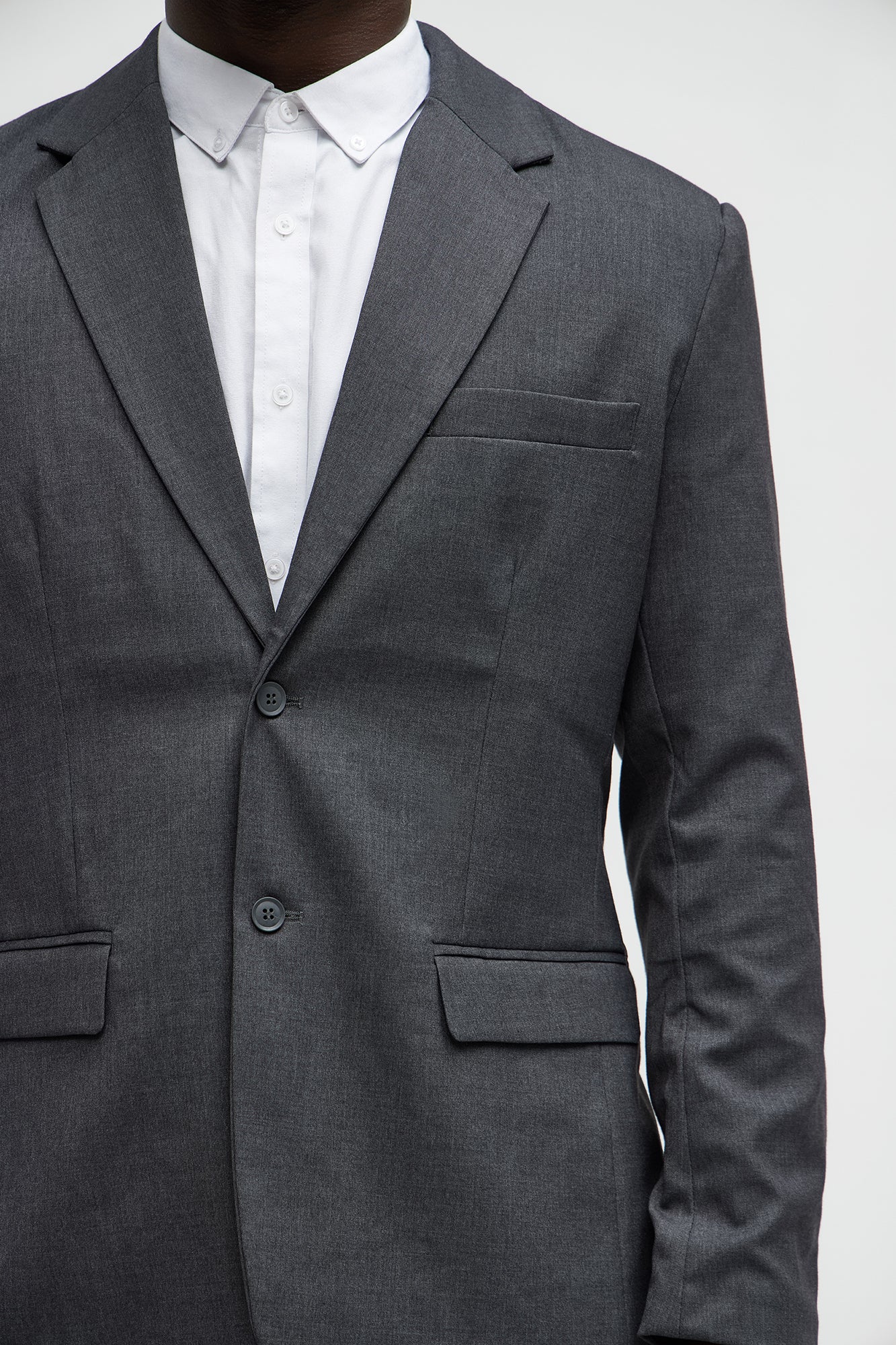 The Modern Stretch Suit Jacket - Charcoal