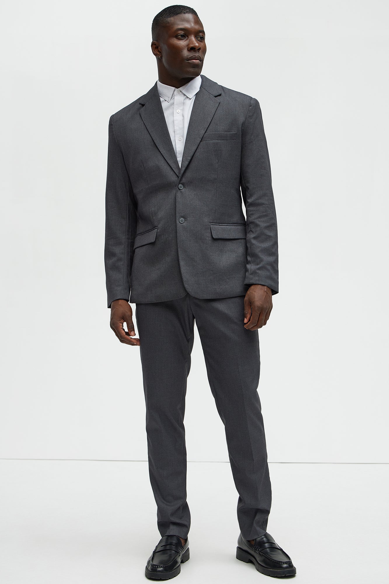 The Modern Stretch Slim Trouser - Charcoal