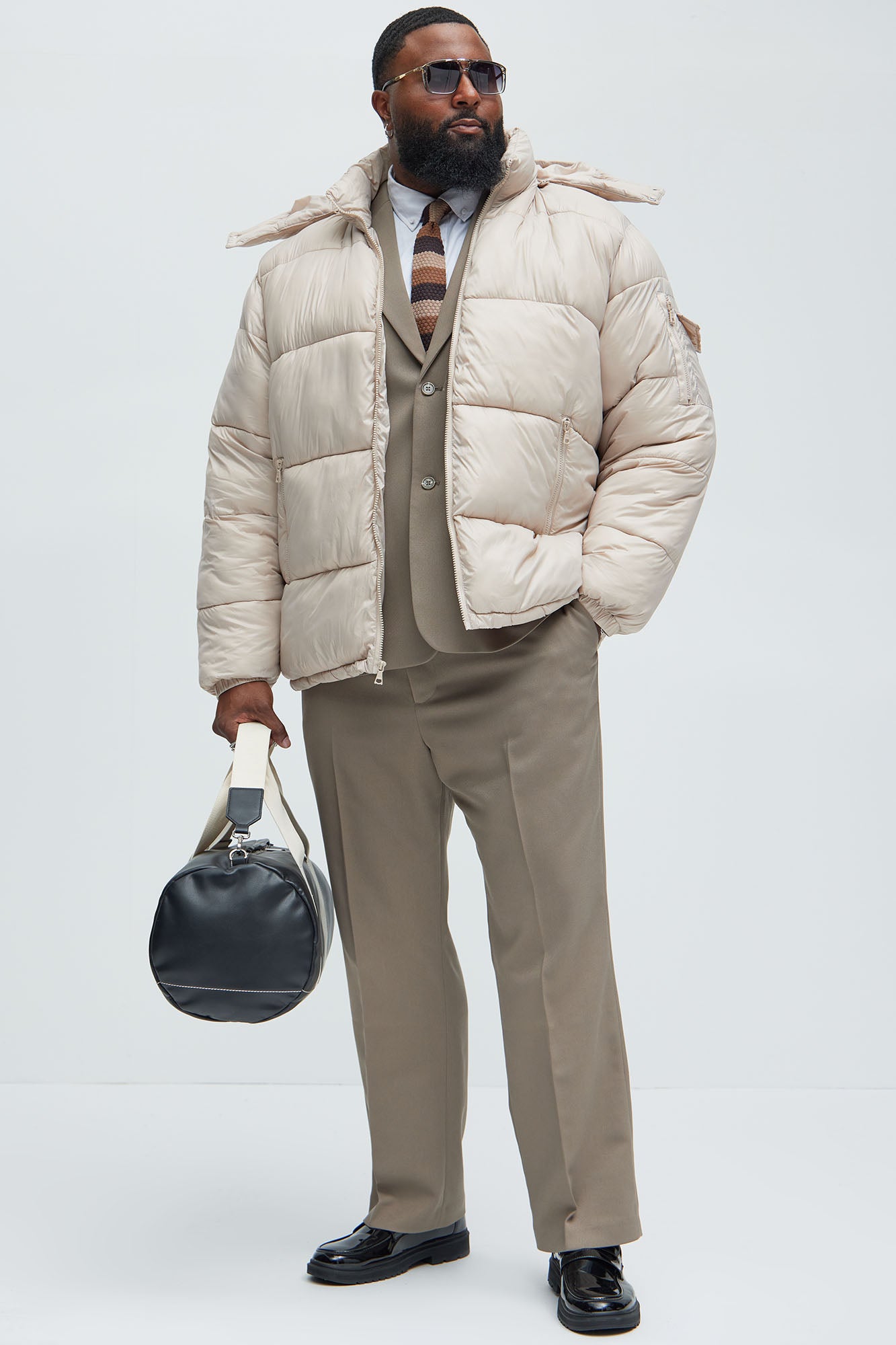 Nixer Puffer Jacket - Tan