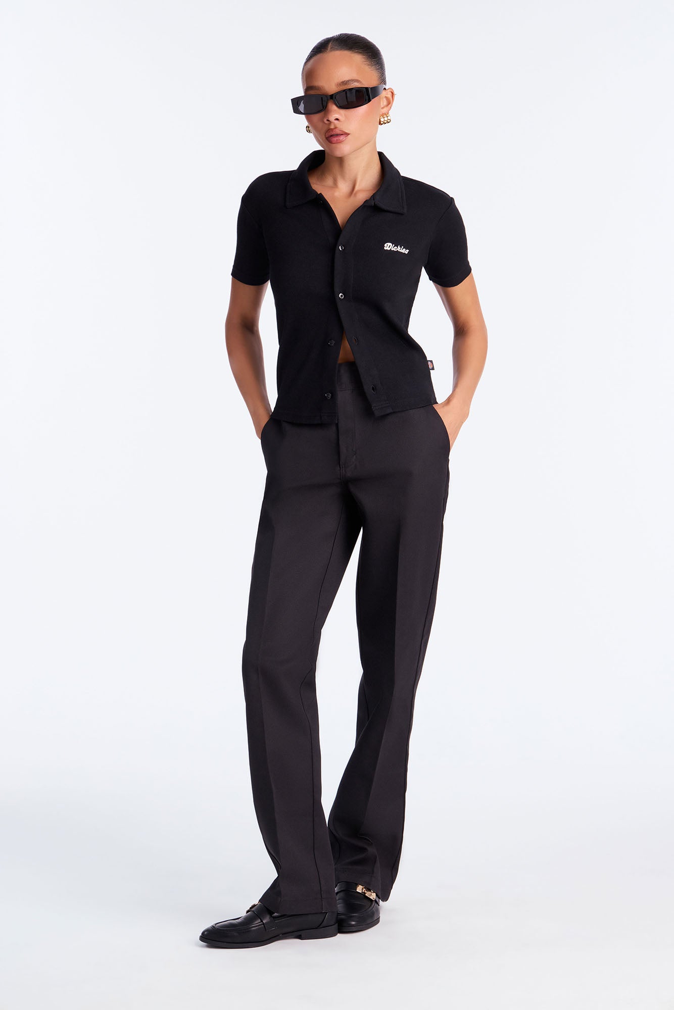 Dickies Button Up Shirt - Black