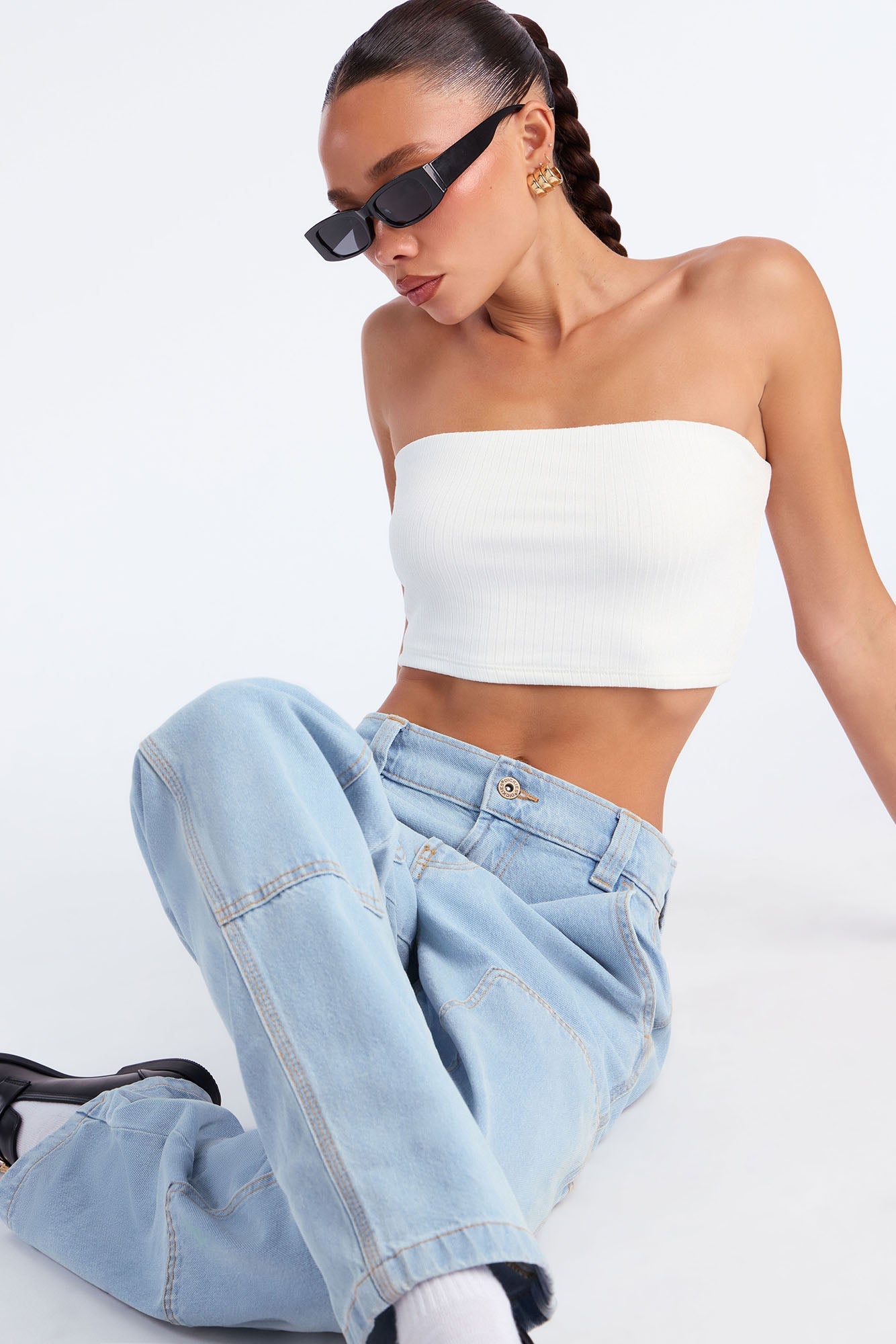 Dickies Madison Utility Straight Leg Jeans - Light Wash