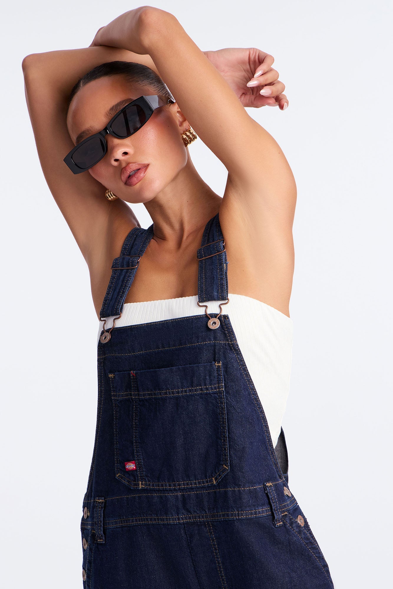 Dickies Denim Overalls - Dark Denim