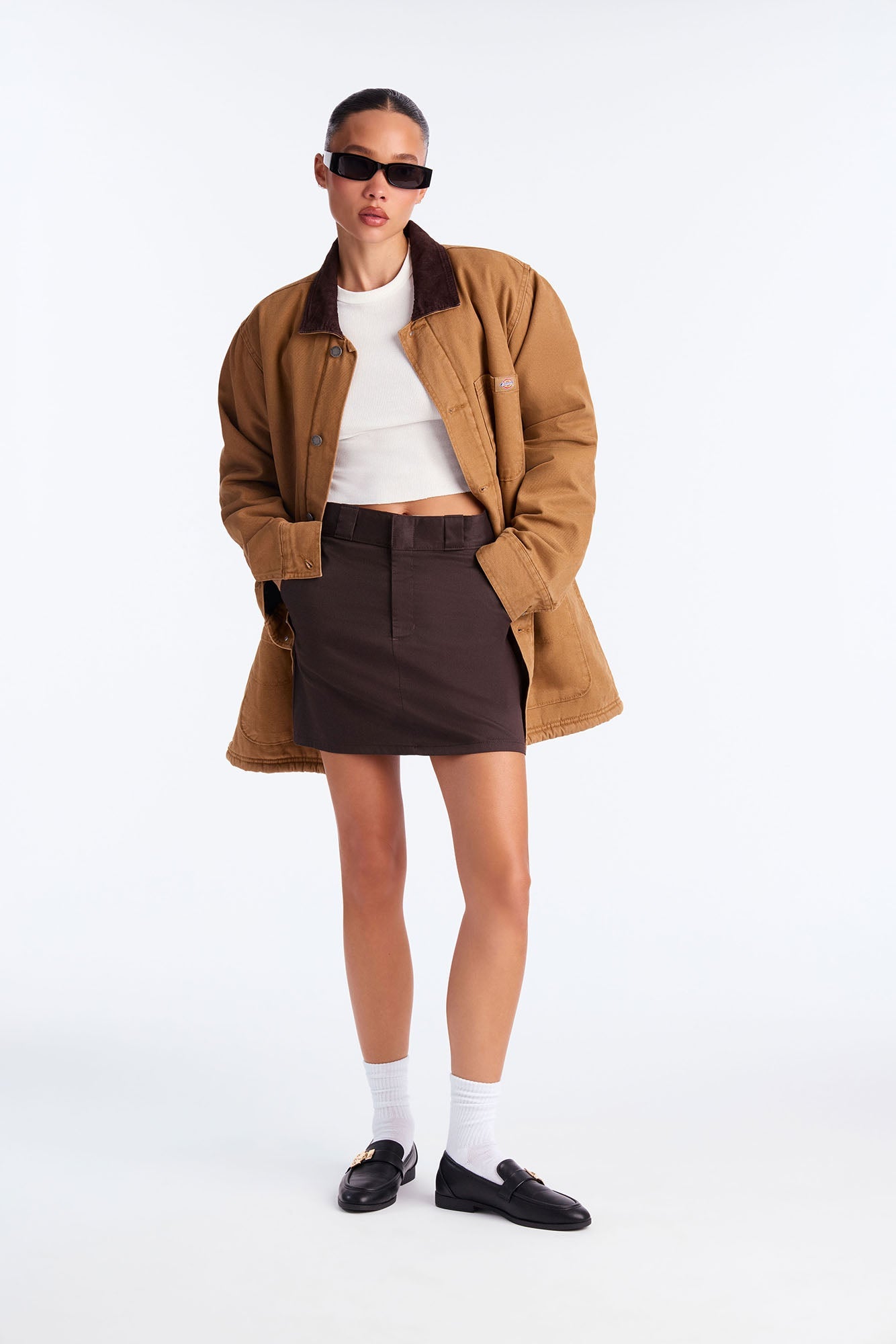 Dickies Mini Skirt - Dark Brown
