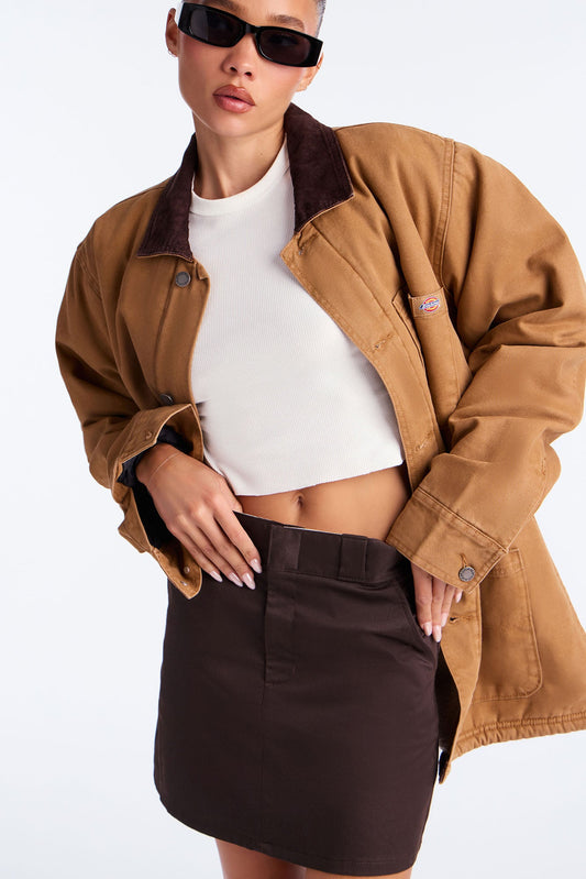 Dickies Mini Skirt - Dark Brown